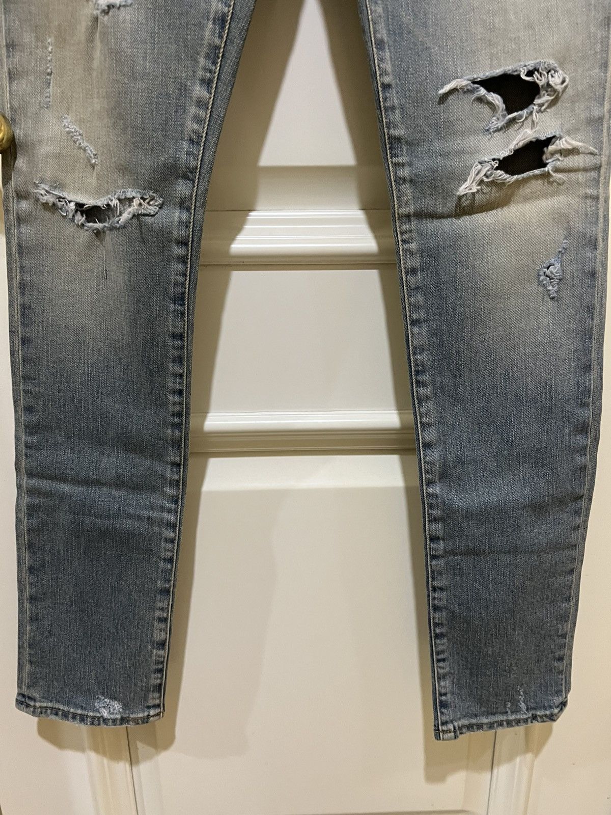 Saint Laurent Paris D02 destroyed jeans Sz28 Size US 28 / EU 44 - 4 Thumbnail