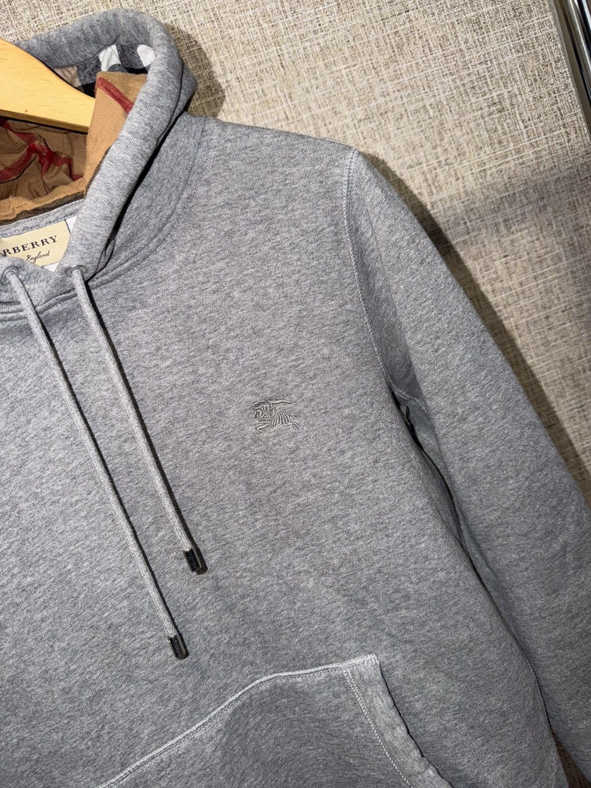 Burberry BURBERRY CHECKED HOOD GREY HOODIE Size US S / EU 44-46 / 1 - 2 Thumbnail