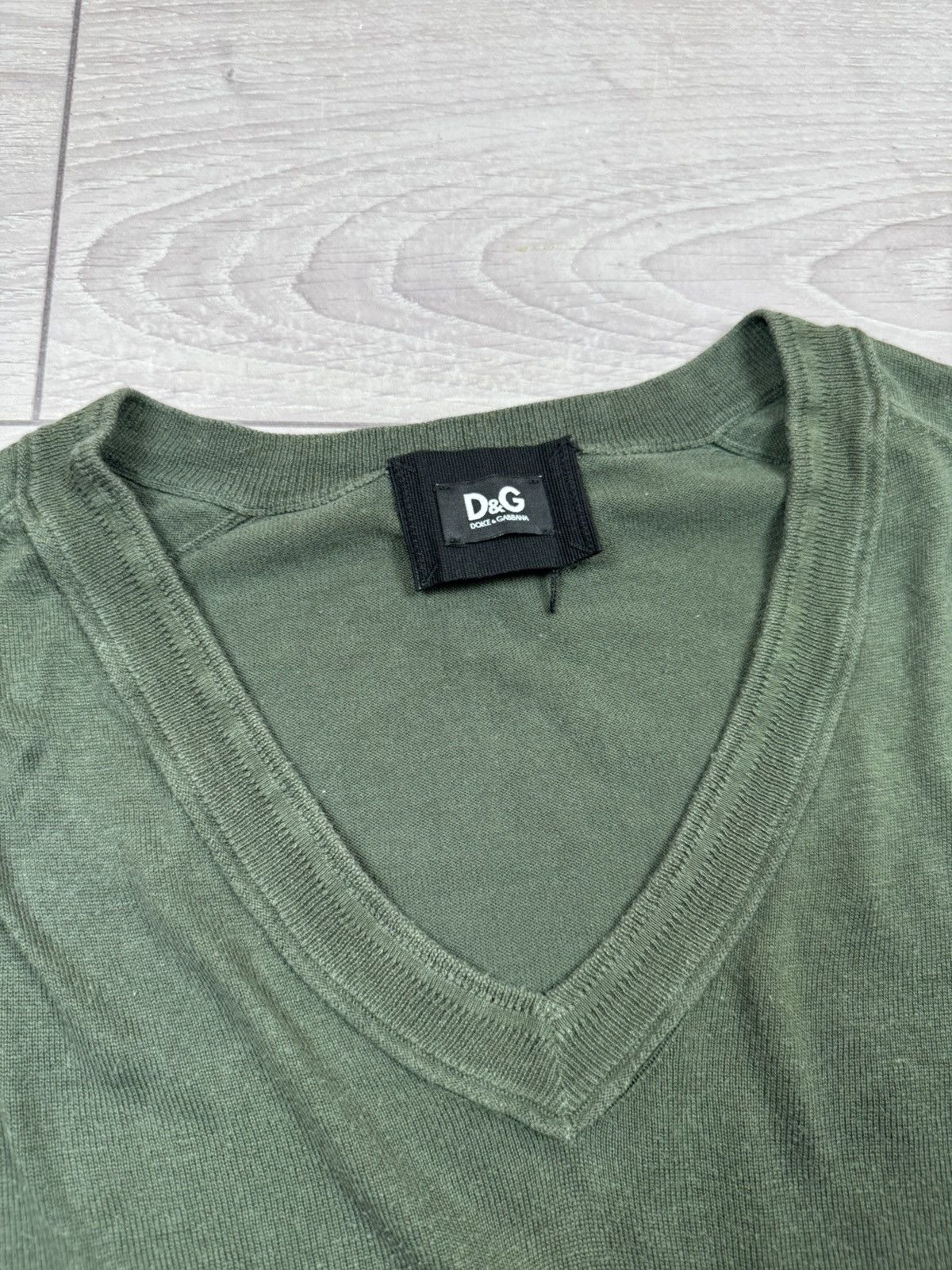 Dolce & Gabbana Vintage Dolce&Gabbana V-neck Seta/Cotton Sweaters 52 sz Size US L / EU 52-54 / 3 - 7 Thumbnail