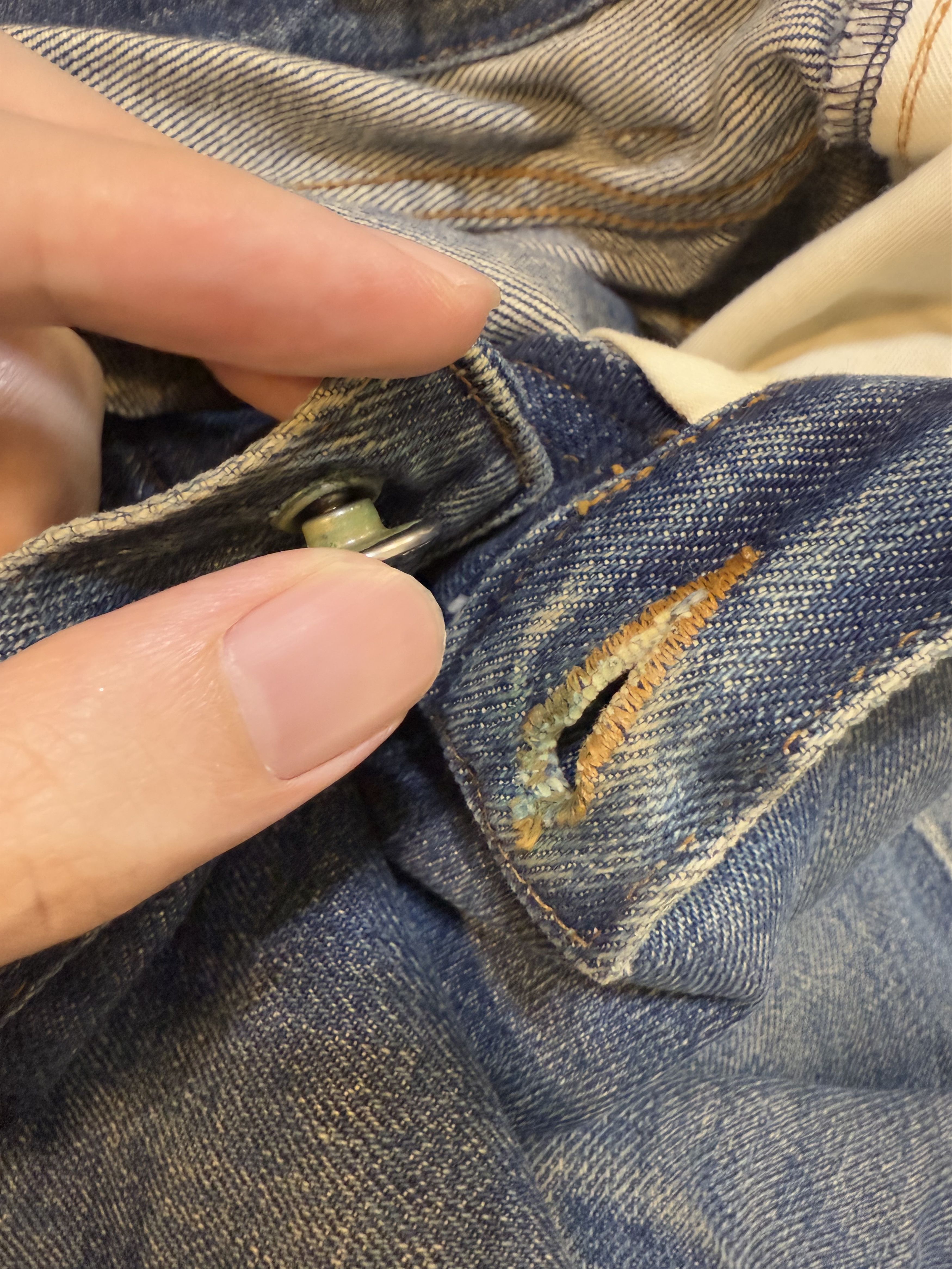 A.P.C. Distressed A.P.C. L'ANGLAISE Selvedge Denim Made in Japan Size US 31 - 8 Thumbnail