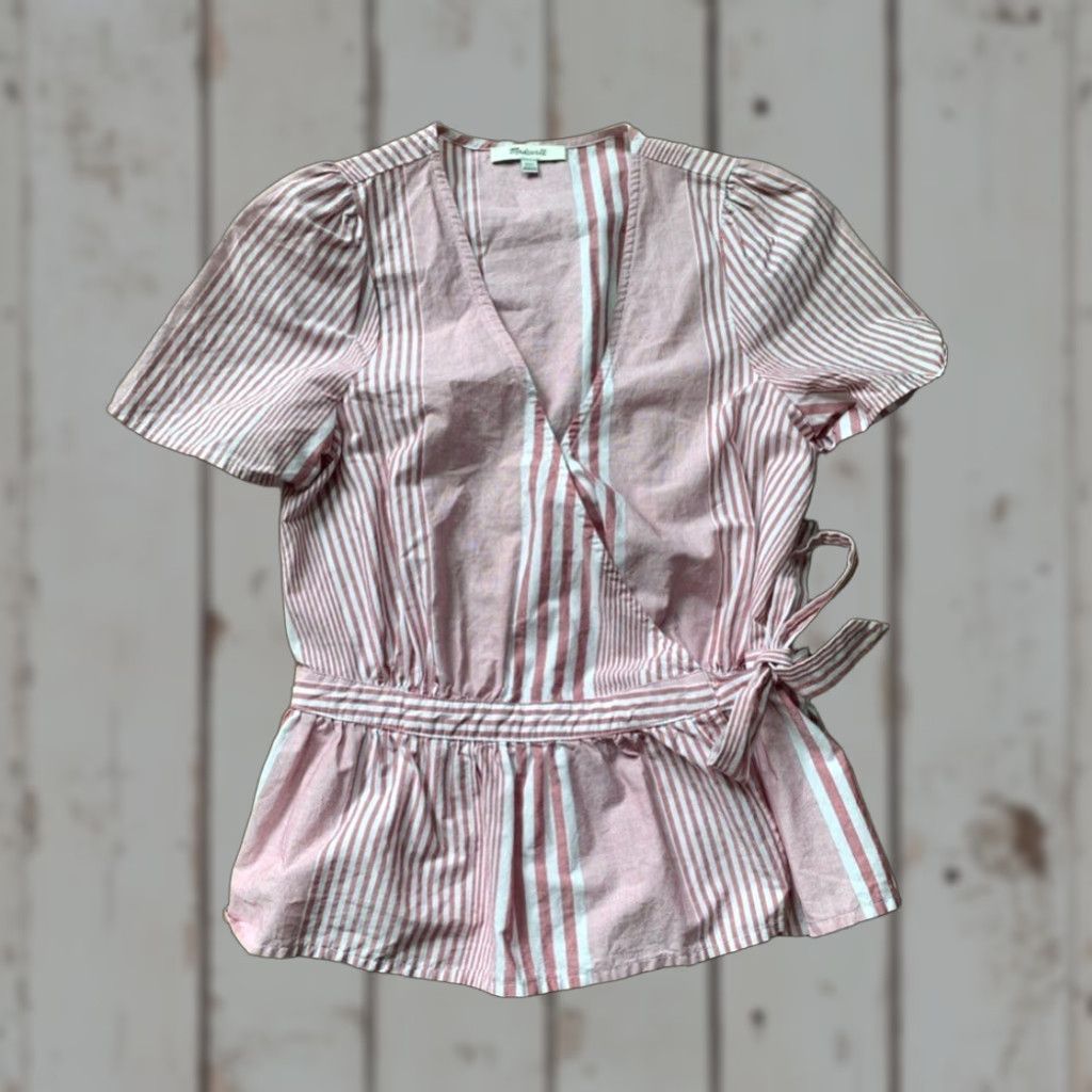 Madewell Madewell striped wrap shirt xxs Size XXS / US 00 / IT 34 - 1 Thumbnail