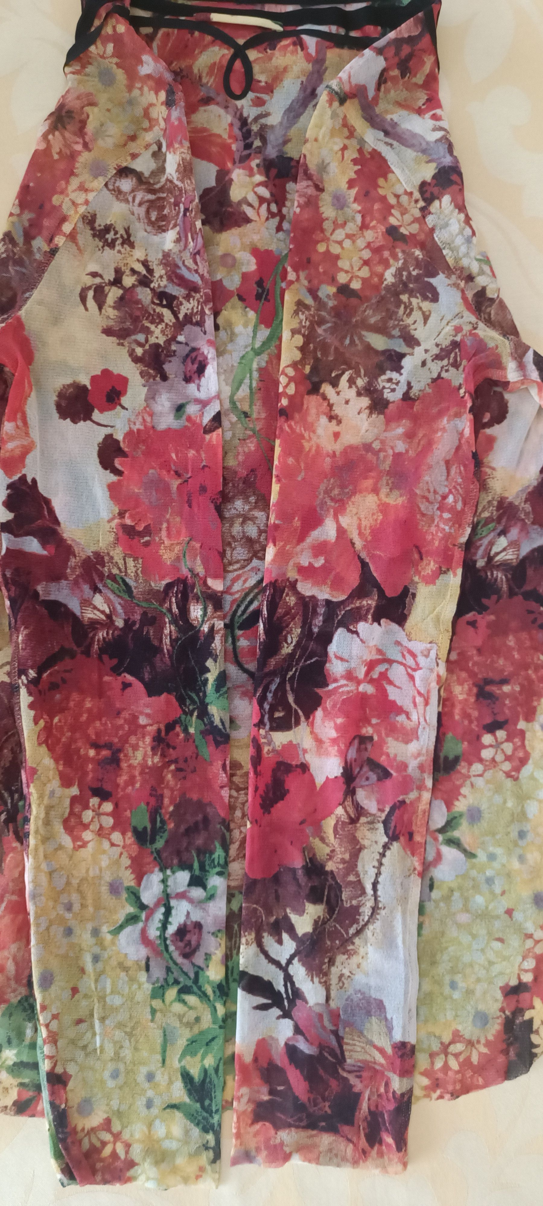 Jean Paul Gaultier 2000's- mesh flower knit top, with mandarin collar Size US M / EU 48-50 / 2 - 19 Thumbnail