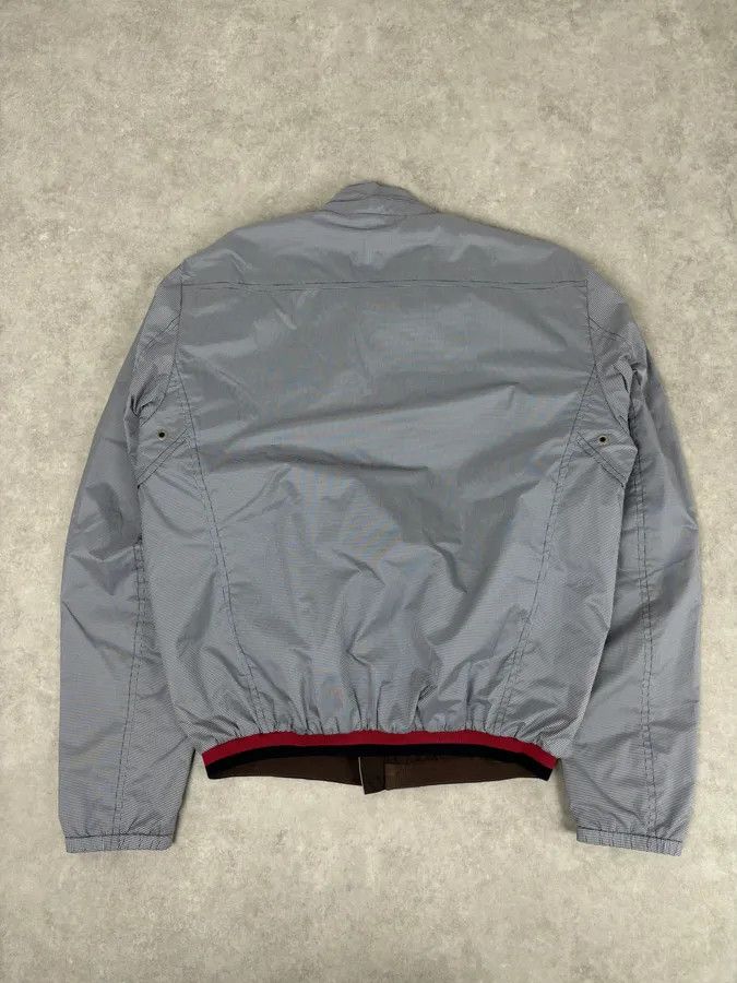Gucci AW2009 Gucci Blue Nylon Checkered Striped Ribbing Bomber Jacket Size US M / EU 48-50 / 2 - 5 Thumbnail