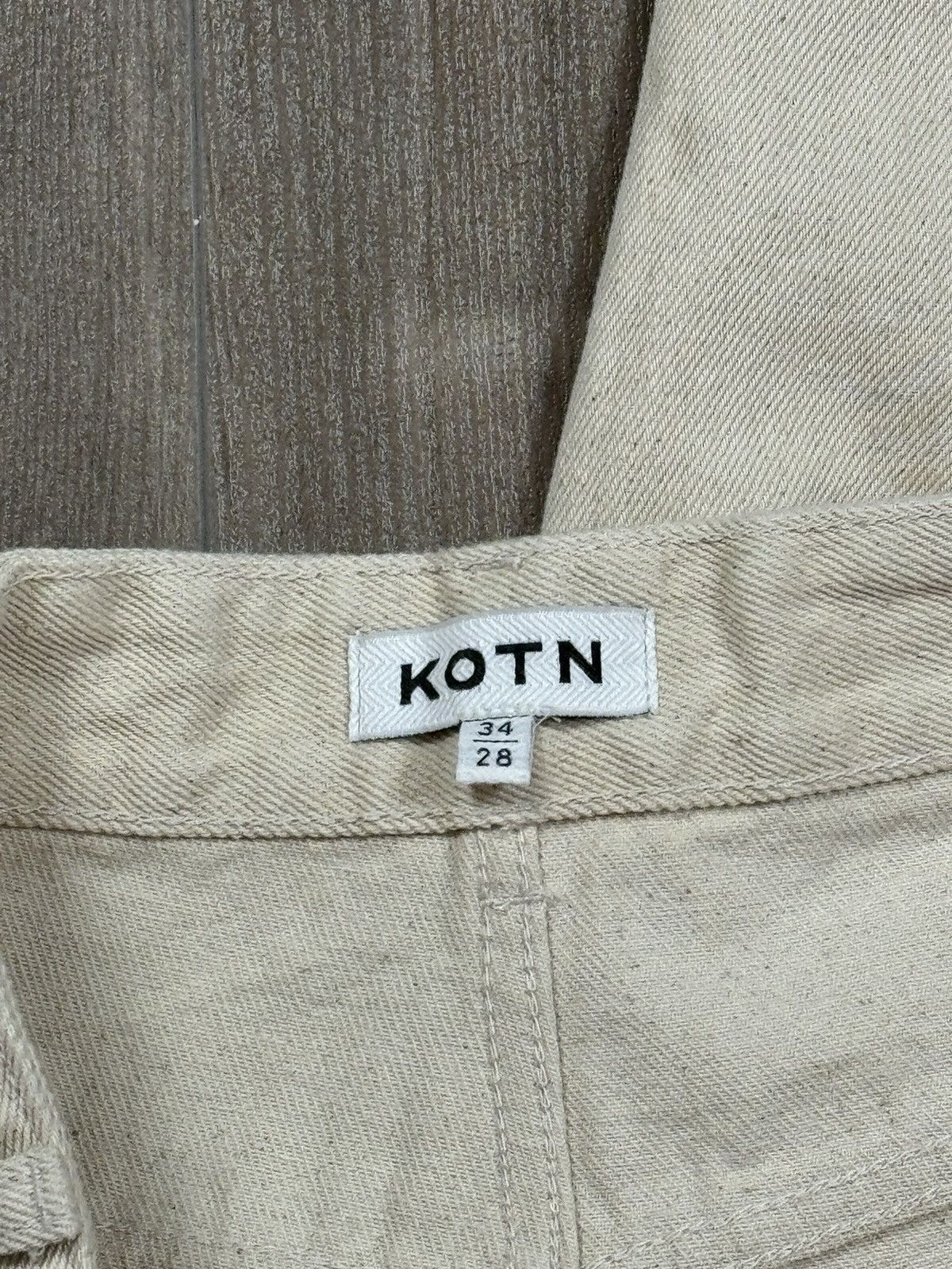Kotn Kotn Beige Baggy denim Size US 34 / EU 50 - 3 Thumbnail