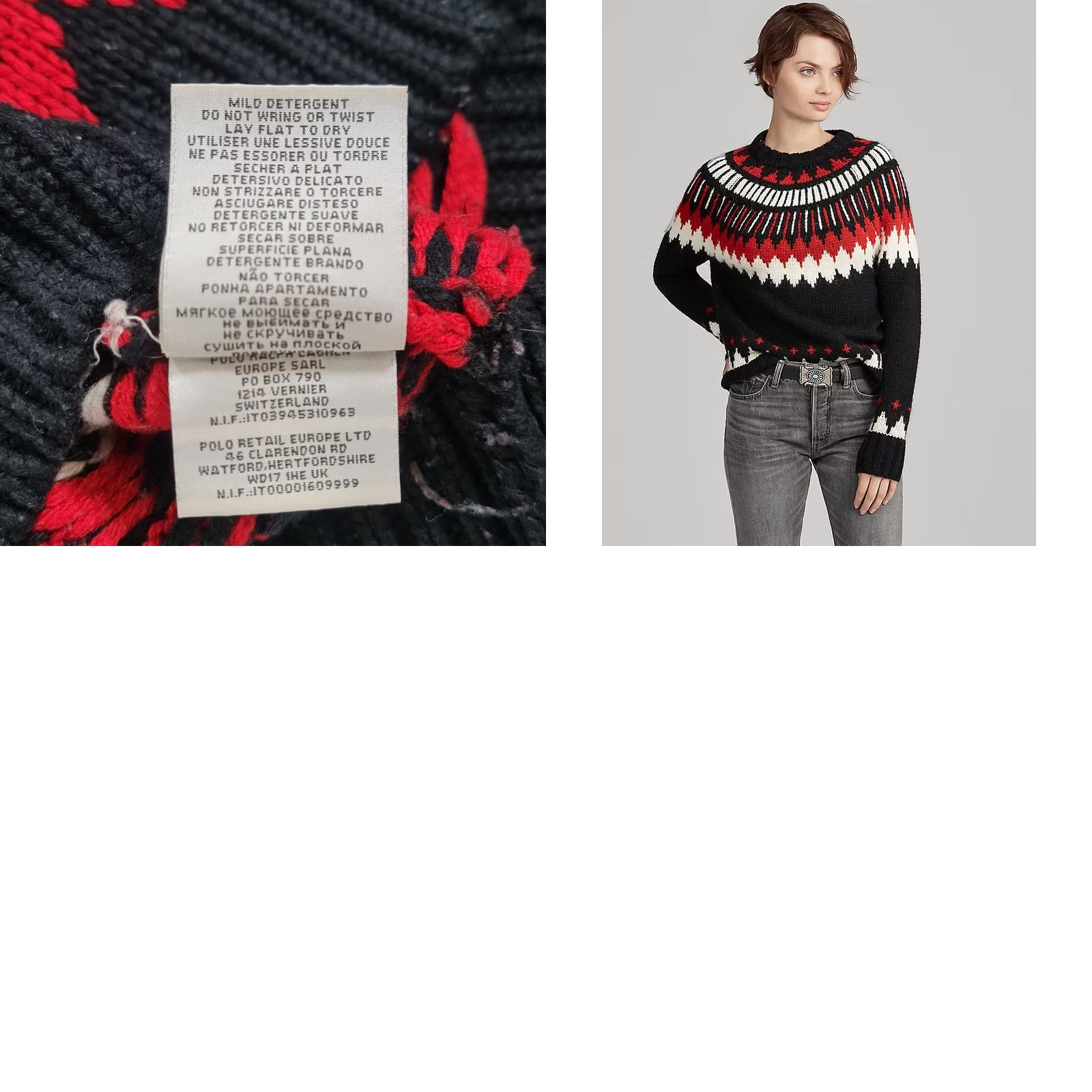 Native VINTAGE Denim & Supply Ralph Lauren Polo Jumper Womens Small XS? Size S / US 4 / IT 40 - 8 Thumbnail