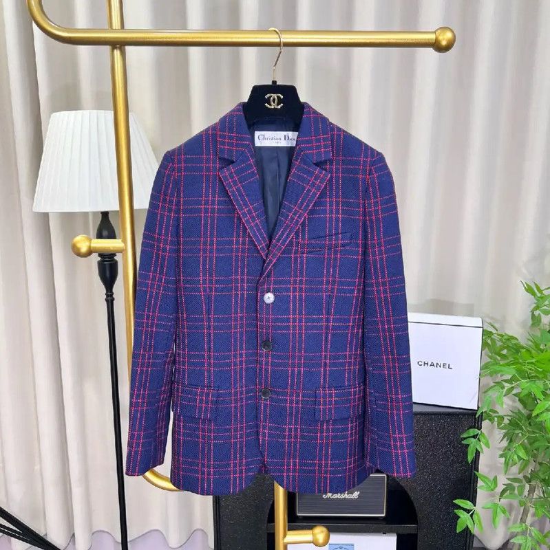 Dior Dior Wool Women's Jacket in Deep Blue 0089 Size XS / US 0-2 / IT 36-38 - 1 Thumbnail