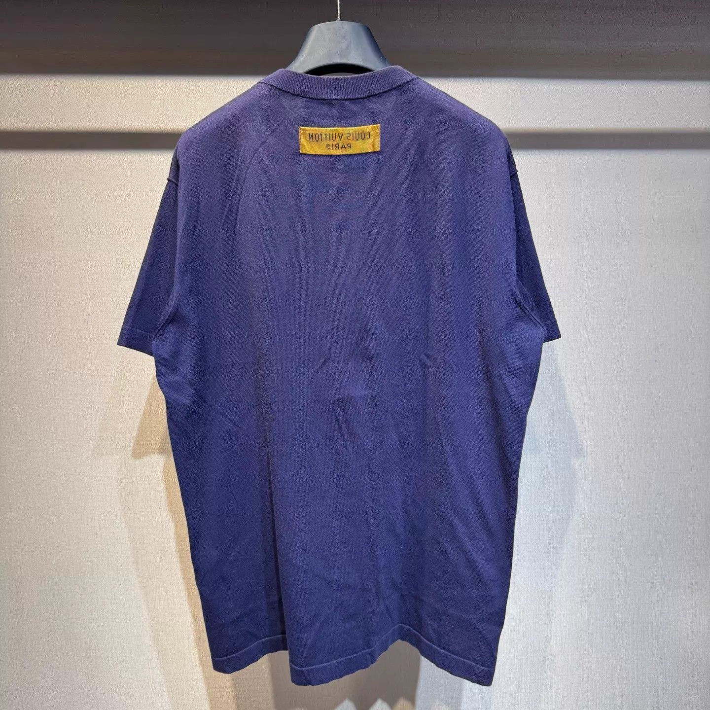 Louis Vuitton LV Embroidered Logo Purple Knit Short Sleeve M (New) Size US M / EU 48-50 / 2 - 3 Thumbnail