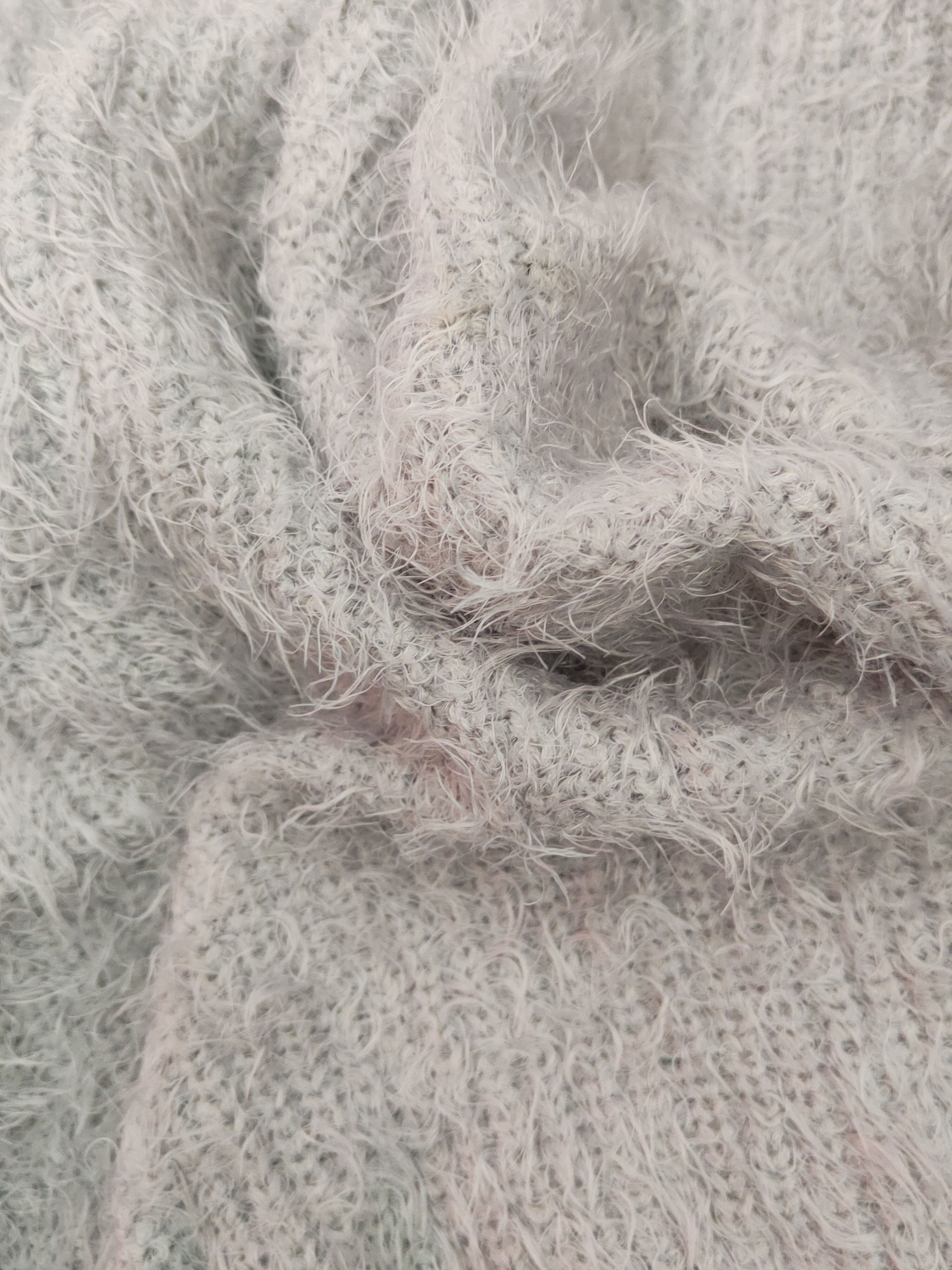 Homespun Knitwear × Japanese Brand × Vintage Cutie Blondie Gray Shag Shaggy Fur Mohair Knitwear #S1918 Size M / US 6-8 / IT 42-44 - 10 Thumbnail