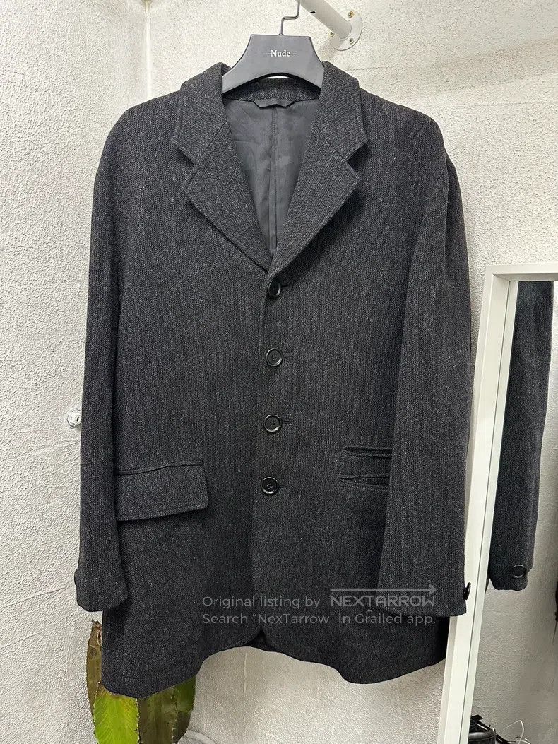 Yohji Yamamoto YOHJI YAMAMOTO Wool Coat Size L / US 10 / IT 46 - 1 Thumbnail