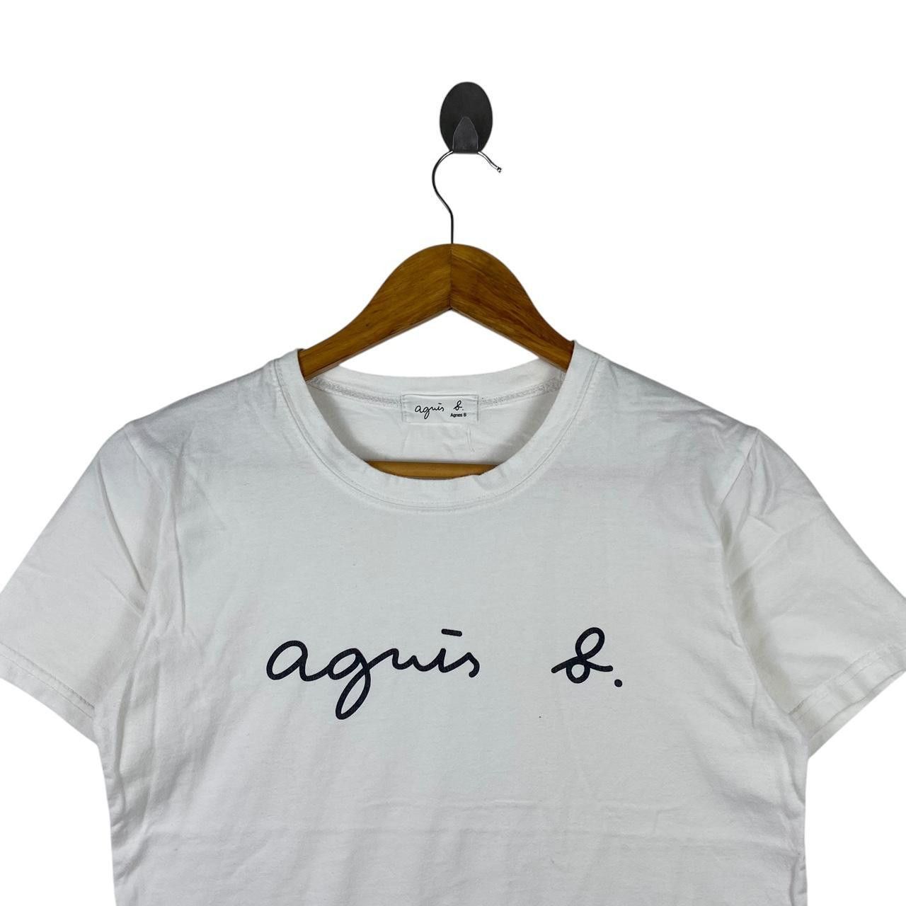 agnes b. Vintage AGNES. B PARIS Stock Logo Signature Tee Shirt Top Size S / US 4 / IT 40 - 2 Thumbnail