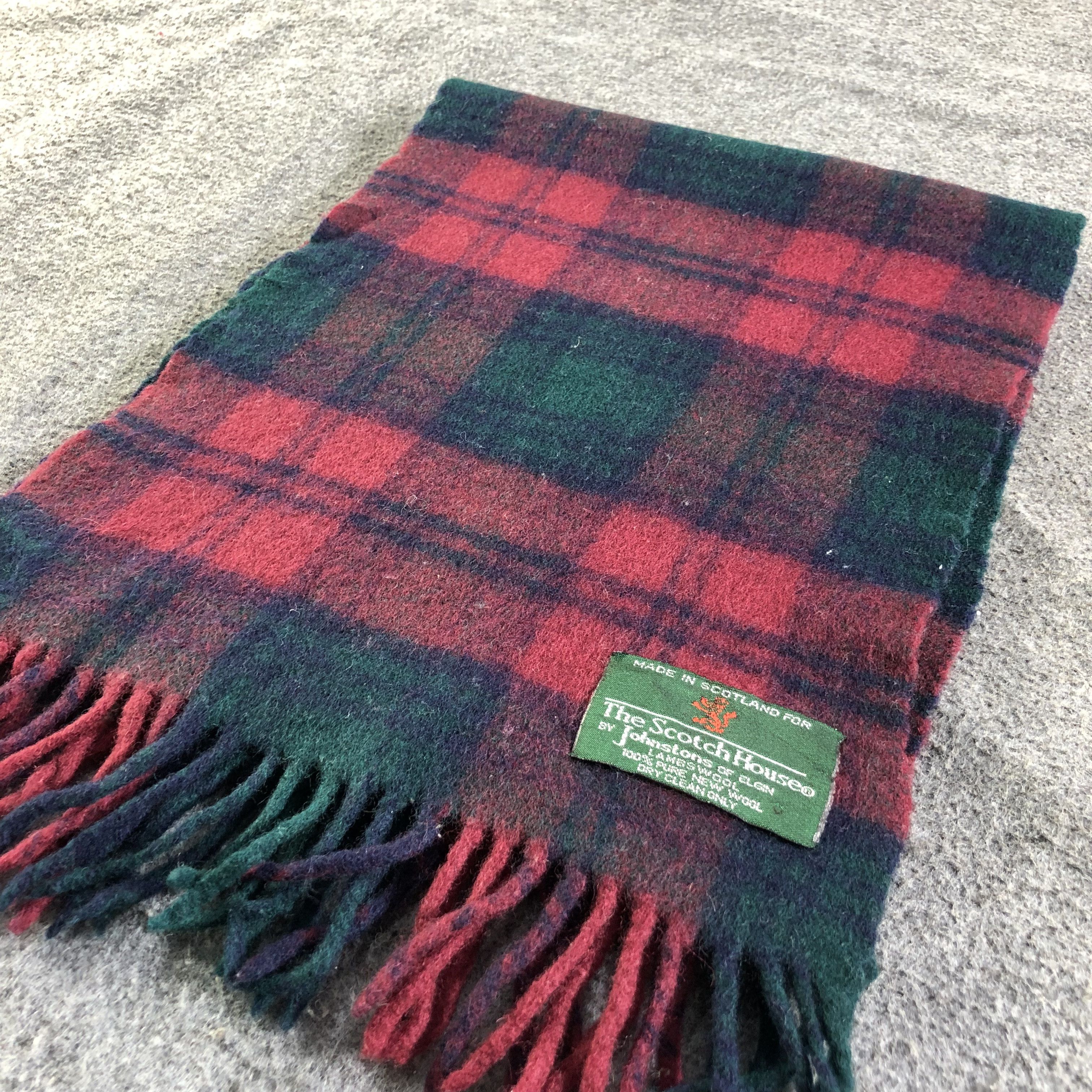 Johnstons Of Elgin Johnstons Of Elgin Tartan Wool Scarf Muffler V1825 Size ONE SIZE - 3 Thumbnail
