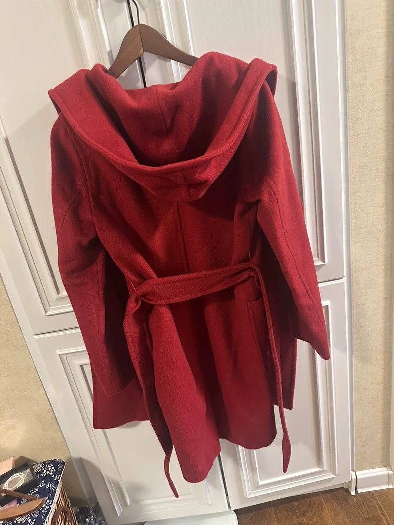 Max Mara Max Mara Rialto New Year's Red Bathrobe Camel Coat Size L / US 10 / IT 46 - 3 Thumbnail