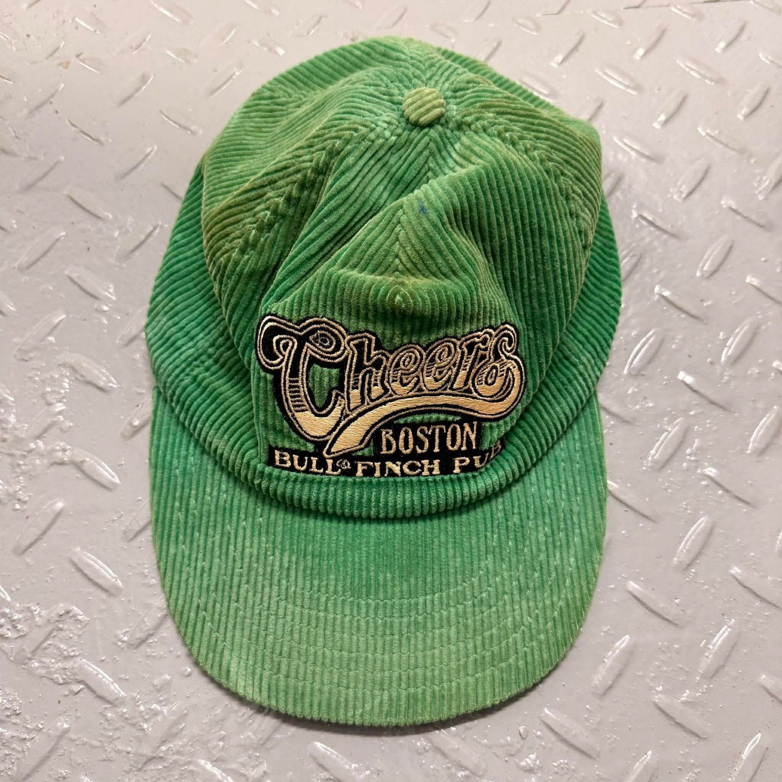Delong VTG DeLONG Cheers Boston Bull Finch Pub Corduroy Hat Green Size ONE SIZE - 1 Thumbnail