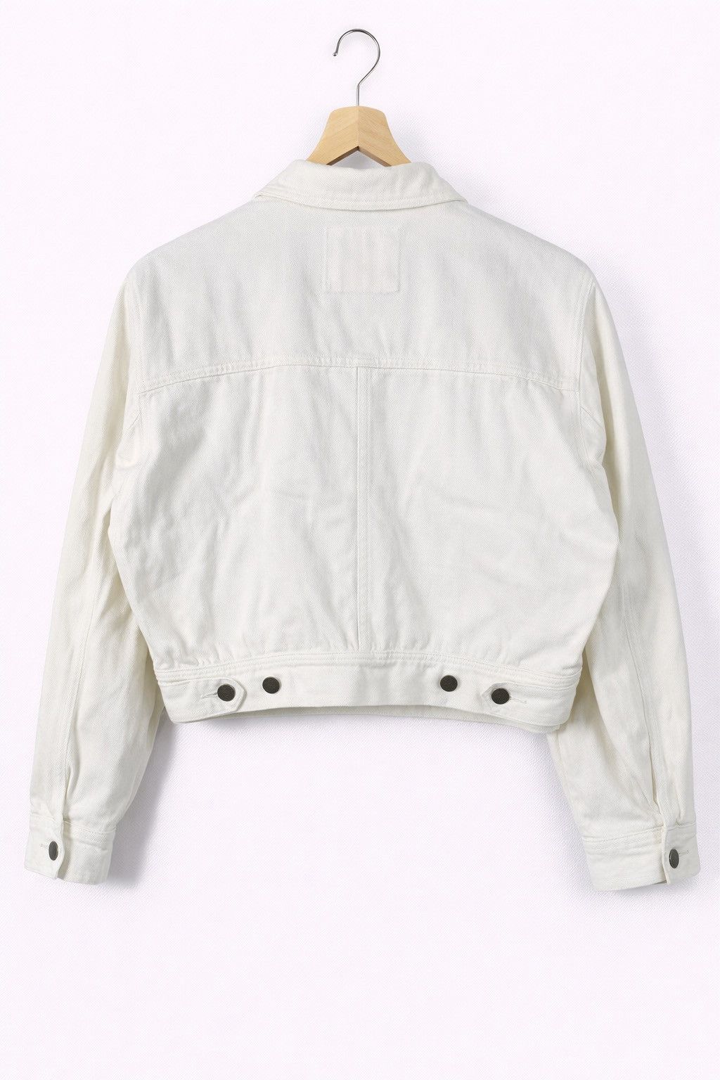 Vintage Cricket International Cropped White Denim Short Trucker Size M / US 6-8 / IT 42-44 - 2 Thumbnail
