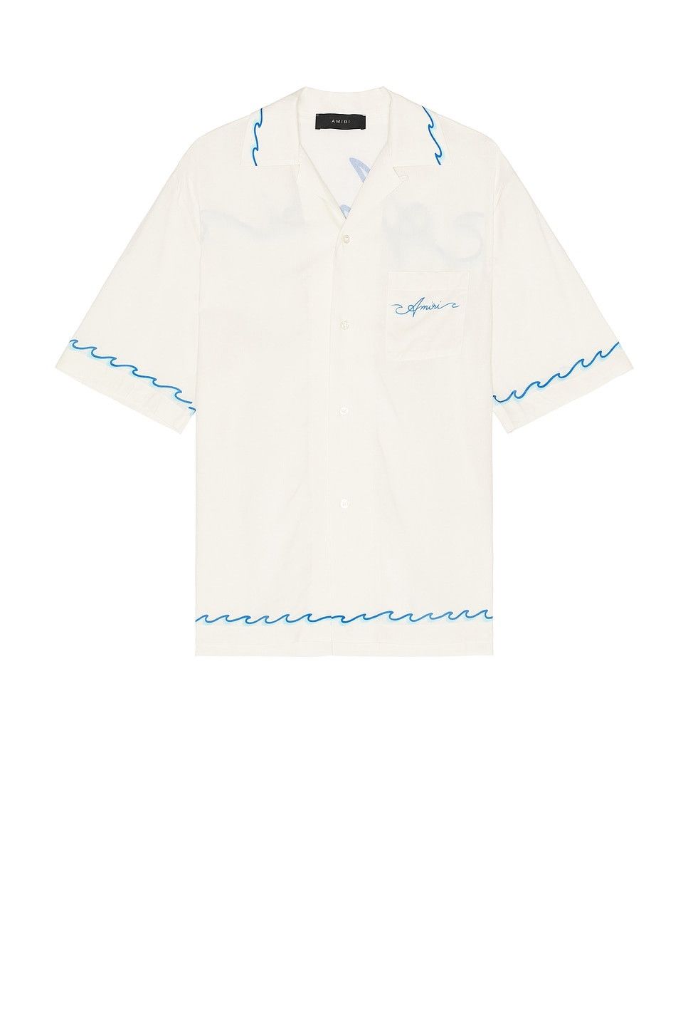 o1s1wg110825 Wave Camp Shirt in White