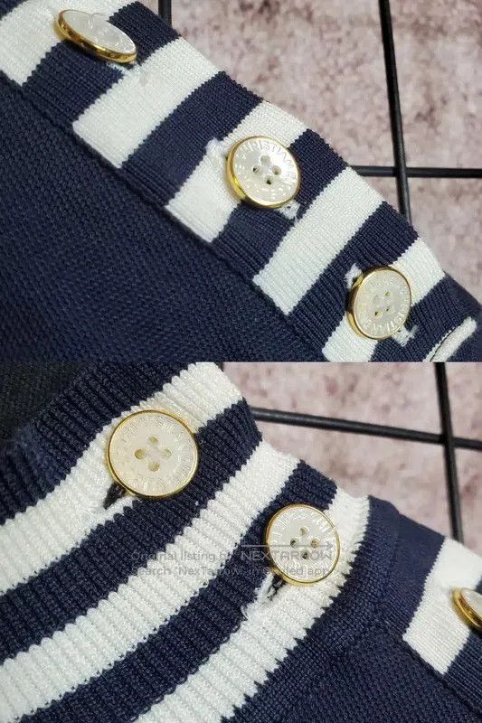 Dior Dior Navy Blue Cotton Embroidered Long Sleeve Tee . Size M / US 6-8 / IT 42-44 - 5 Thumbnail