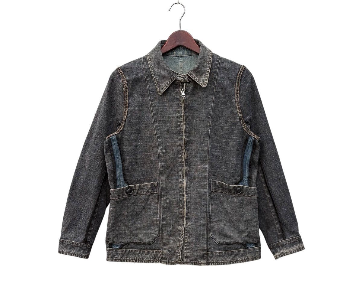 Japanese Brand Rna Riversible Streetwear Women Denim Jacket Size S / US 4 / IT 40 - 9 Thumbnail