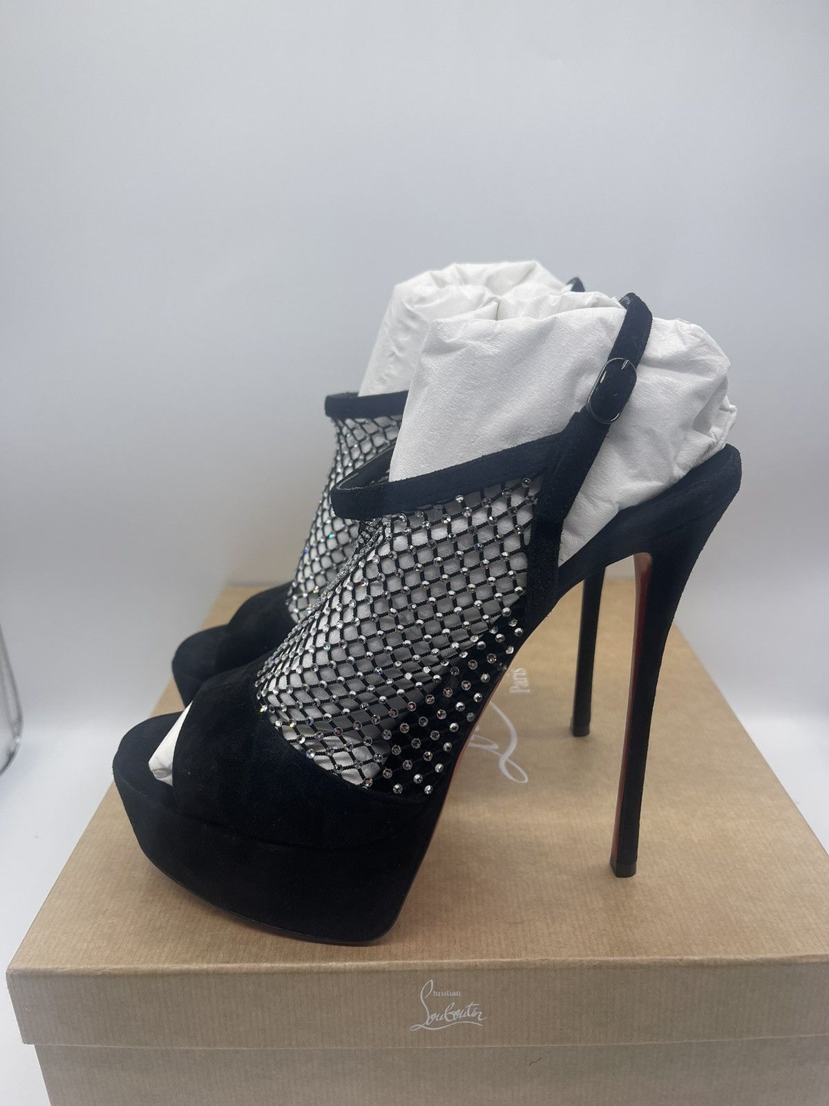 Christian Louboutin Christian Louboutin Plougesta alta Strass heels 150 Size US 10 / IT 40 - 2 Thumbnail
