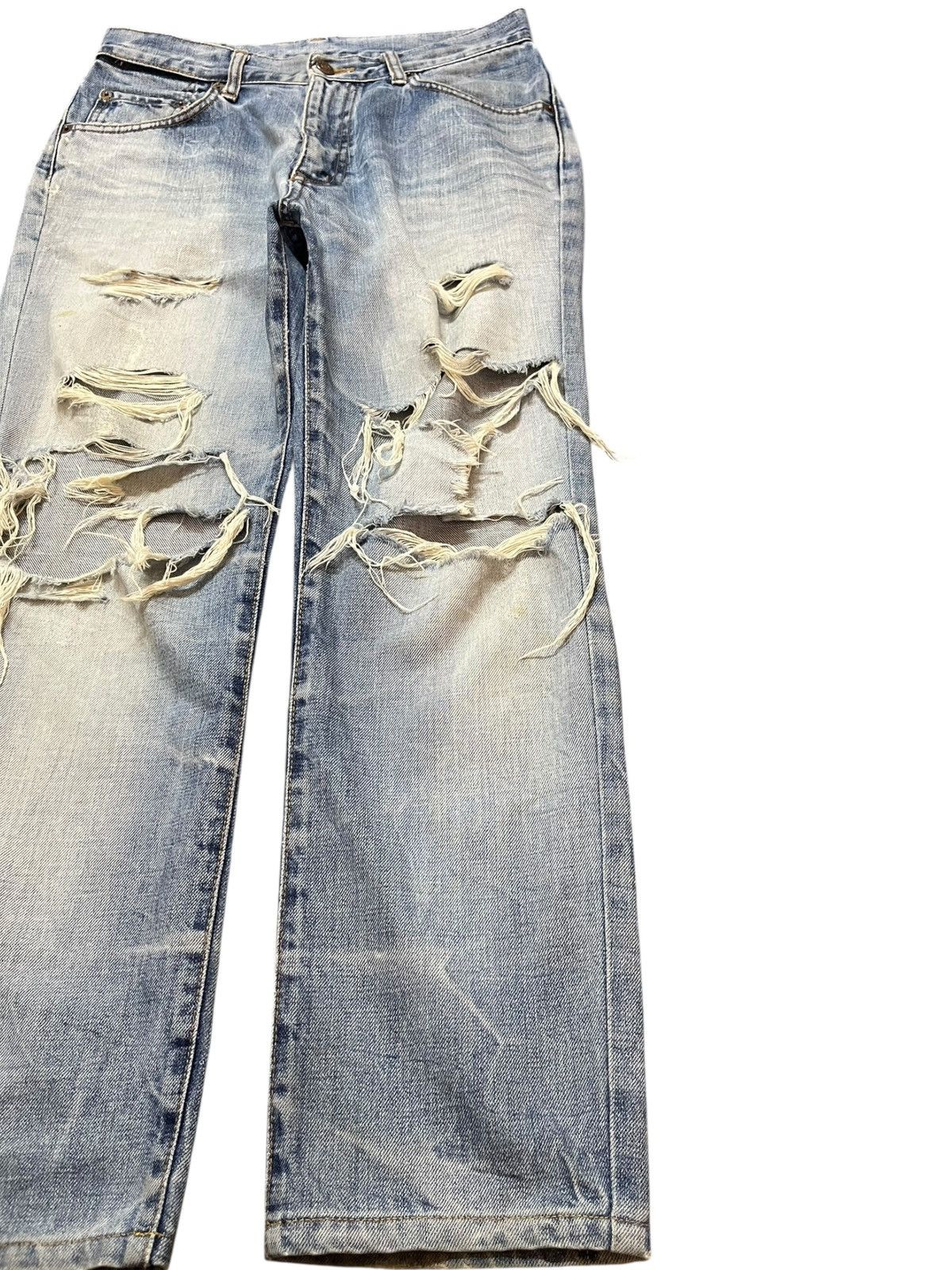 Edwin Vintage Edwin 503 Regular Ripped Distressed Denim Size US 29 - 4 Thumbnail
