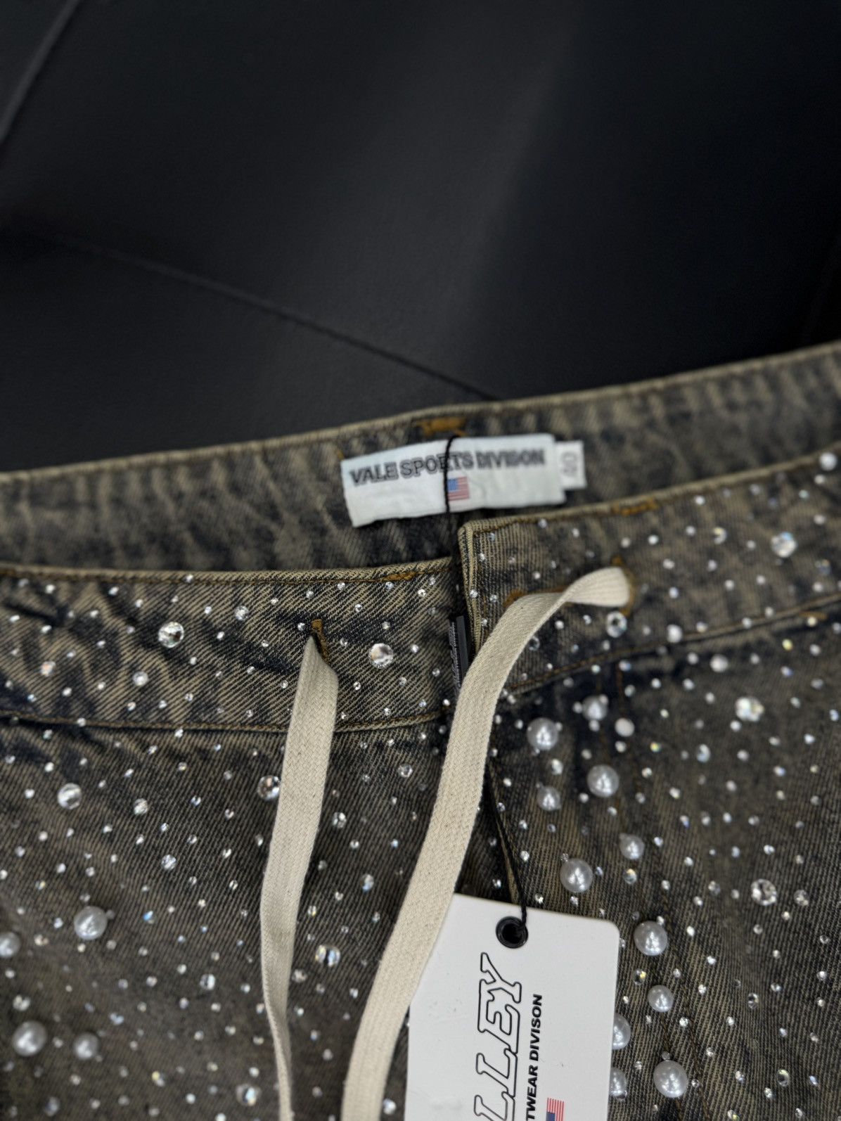 Vale Valley Vale Blue Rhinestone Shorts Size 40 (NEW) Size US 40 / EU 56 - 8 Thumbnail