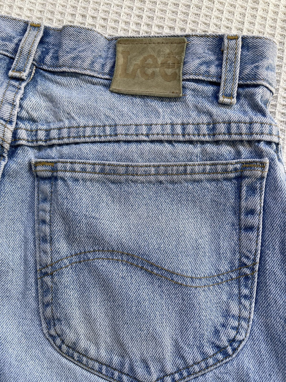 Jean Rare🔥Vintage Lee Light Blue Wash Baggy Jeans Size US 32 / EU 48 - 4 Thumbnail