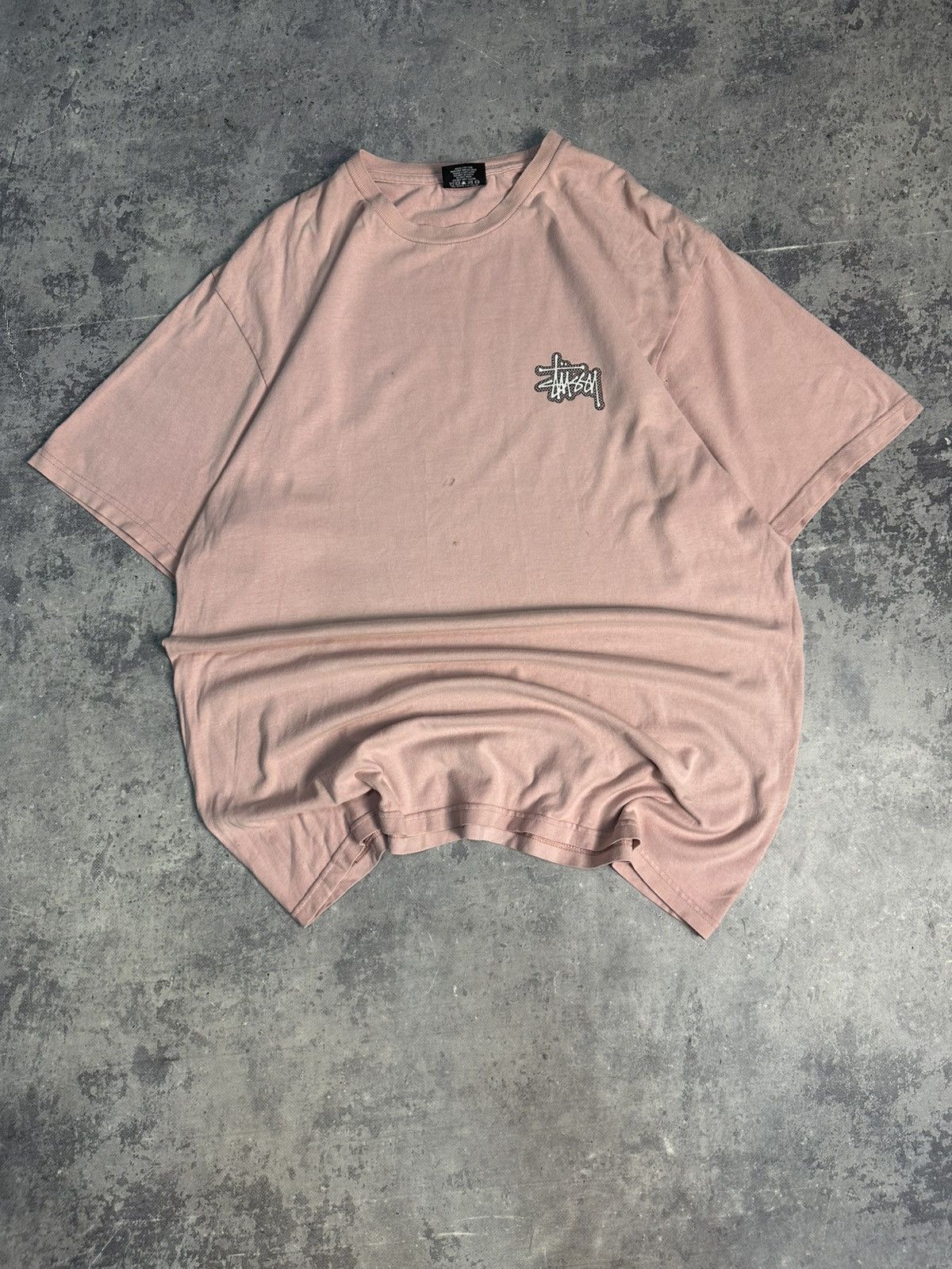 Stussy Vintage Stussy T Shirt Tee Pink Big Logo Baggy Y2K Retro Size US L / EU 52-54 / 3 - 7 Thumbnail