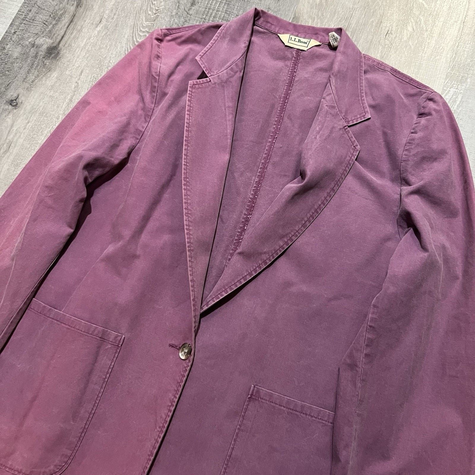 L.L. Bean Vintage LL Bean Safari Jacket Sun Faded Pink Canvas Coat Size L / US 10 / IT 46 - 3 Thumbnail