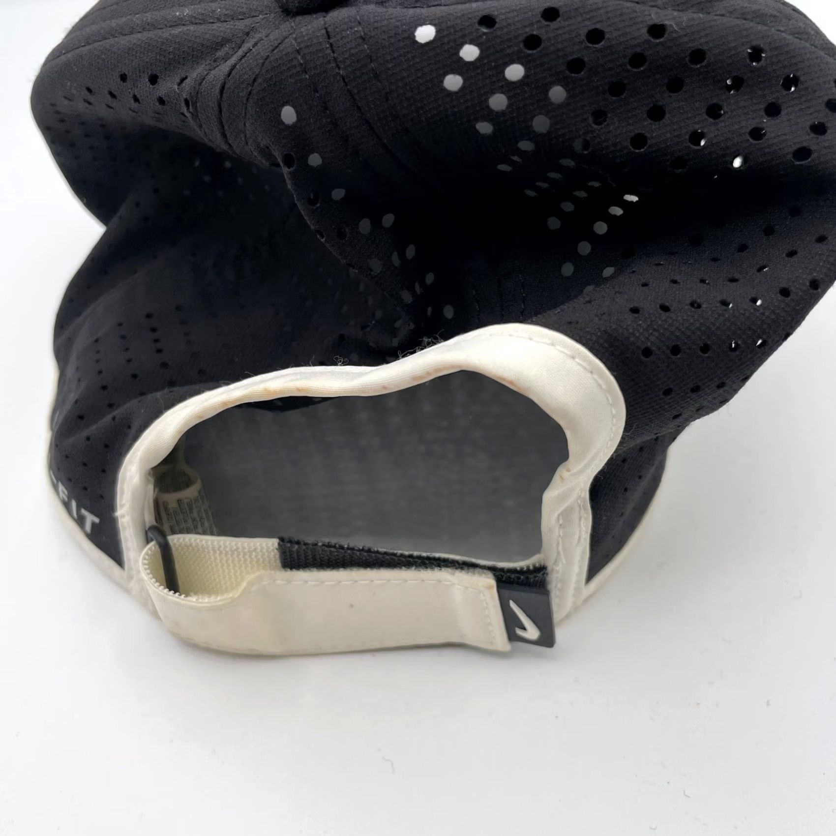 Nike Nike Hat Cap Black White Dri Fit Classic 99 Performance Running Mens Size ONE SIZE - 5 Thumbnail