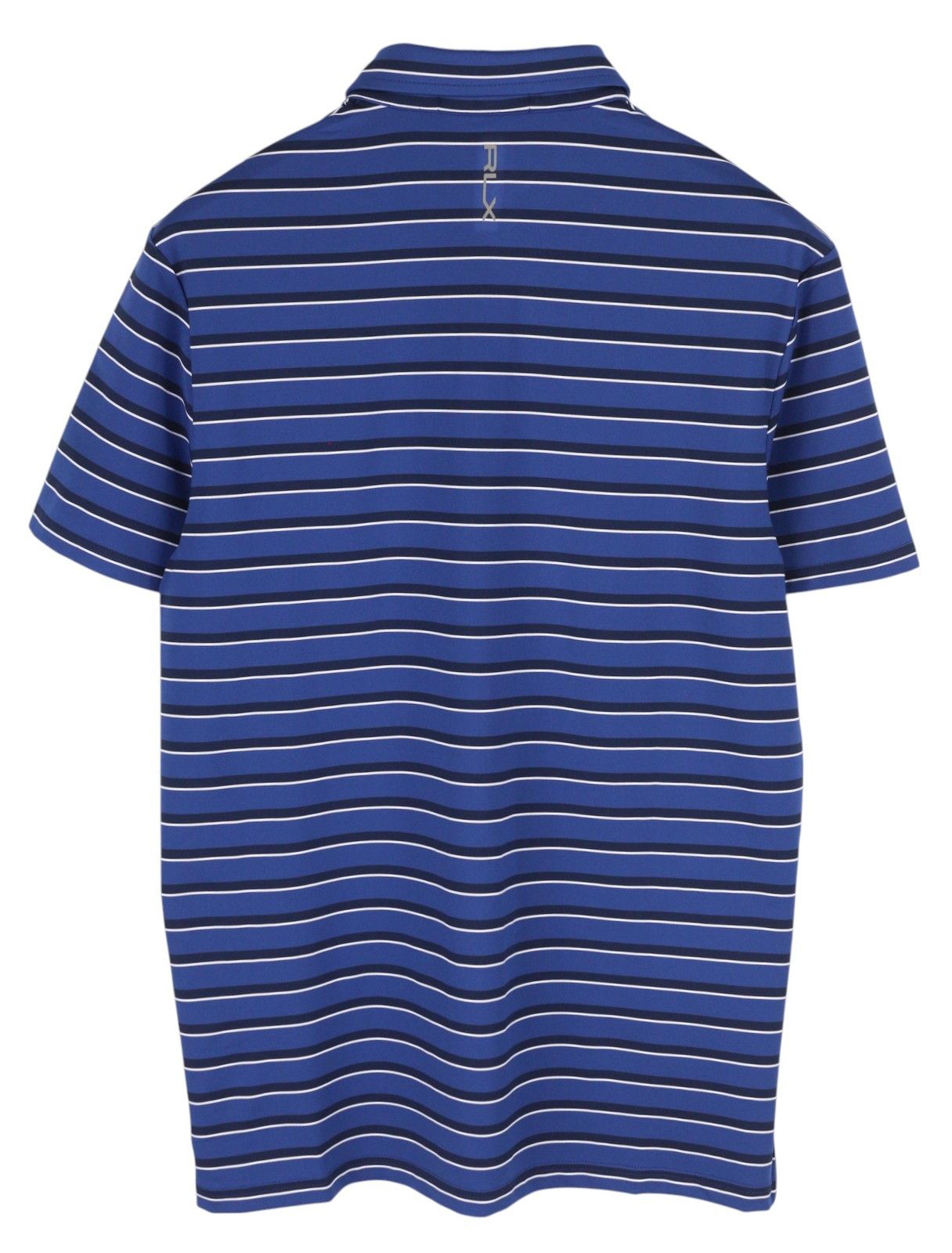 RLX Ralph Lauren GOLF M Blue Striped Polo Wicking 84557 Size US M / EU 48-50 / 2 - 2 Thumbnail
