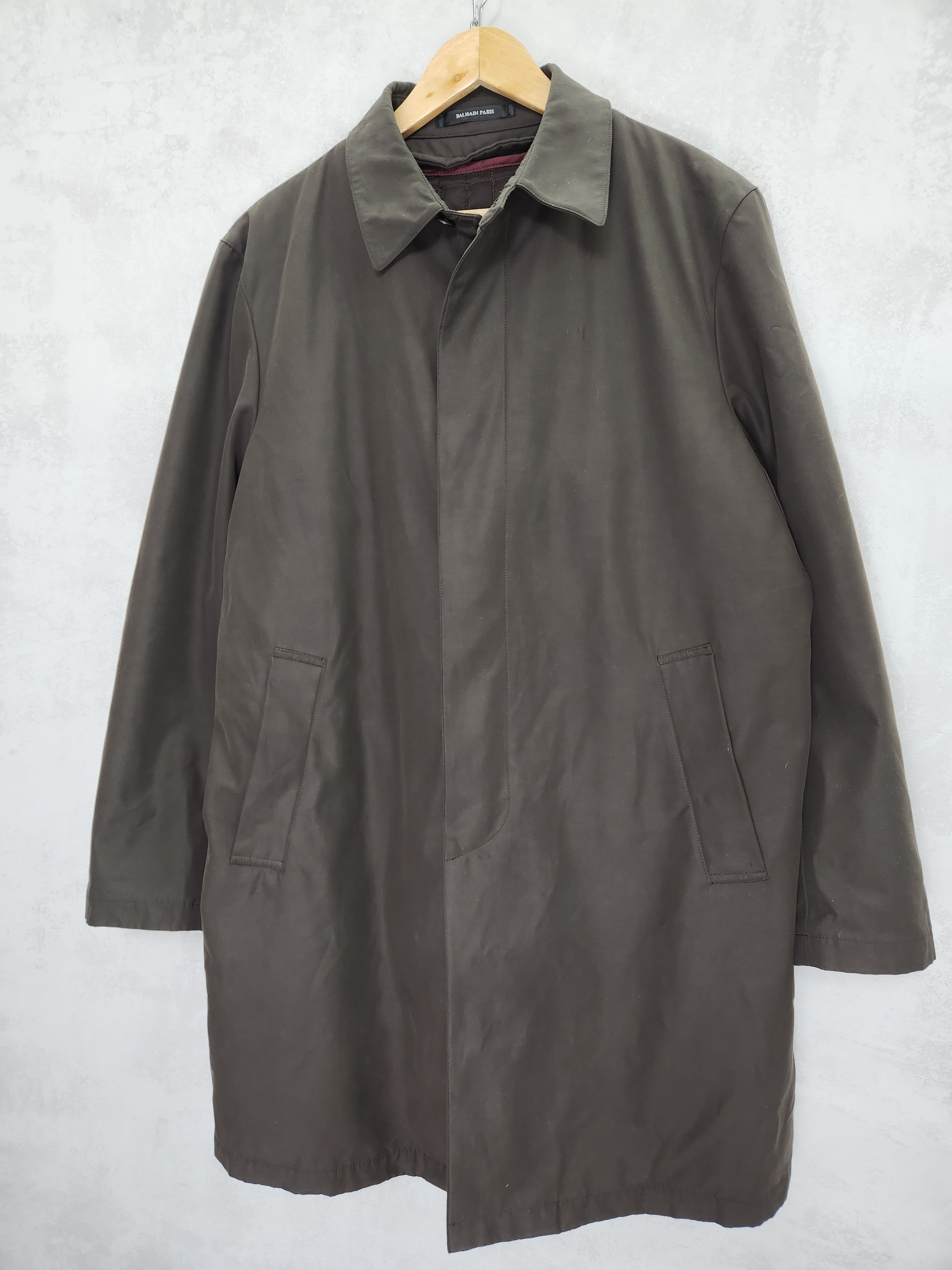 Balmain Balmain Paris Vintage 90's Trench Coat middle length Jacket Size US M / EU 48-50 / 2 - 2 Thumbnail