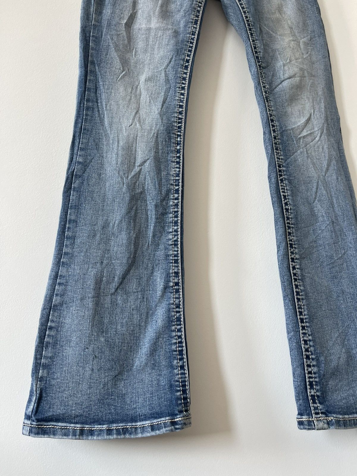 If Six Was Nine Rare Vintage SEXY COUTURE Embroidery Back Boot Cut Flare Size 27" / US 4 / IT 40 - 8 Thumbnail