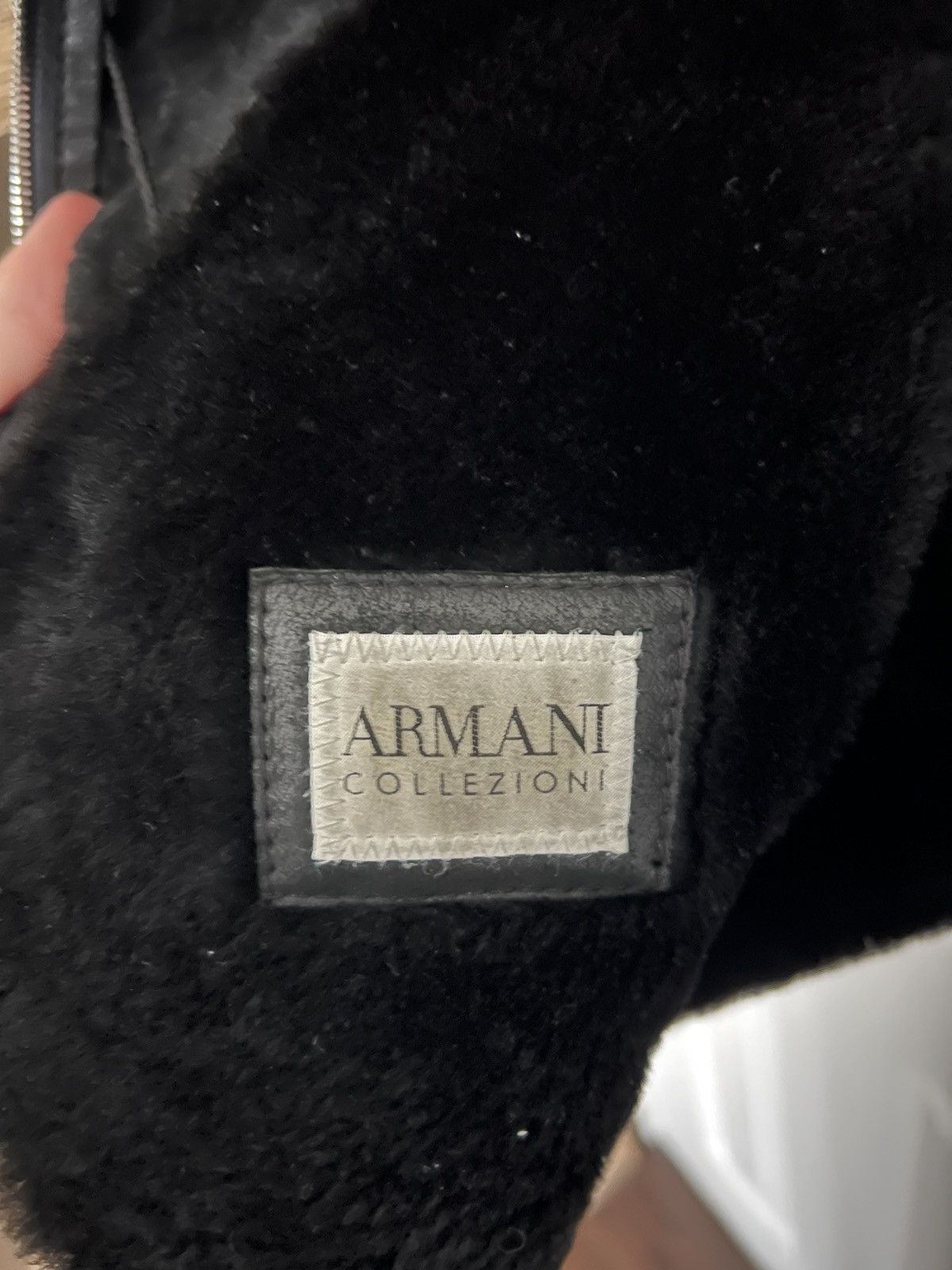 Armani Collezioni Armani Collezioni sheepskin leather jacket Size US XL / EU 56 / 4 - 3 Thumbnail