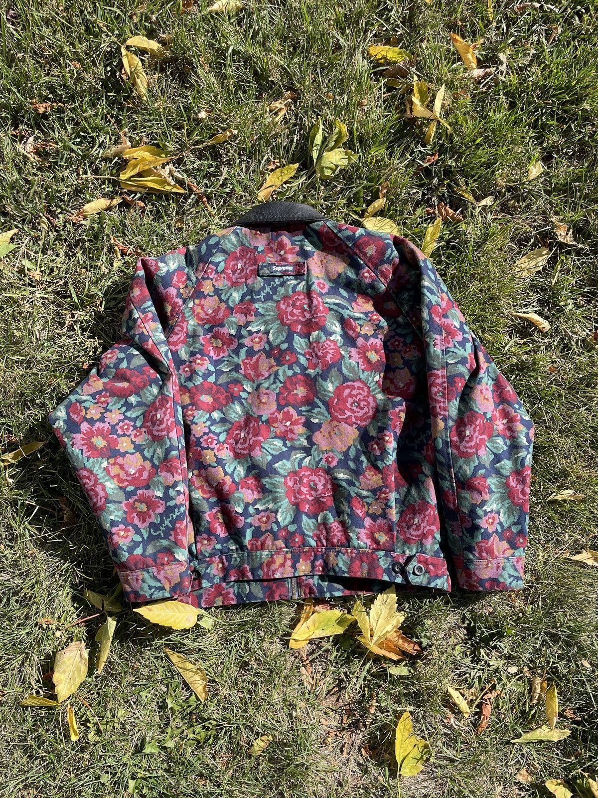 Supreme Supreme Leather Collar Work Jacket Digi Floral Size US S / EU 44-46 / 1 - 3 Thumbnail