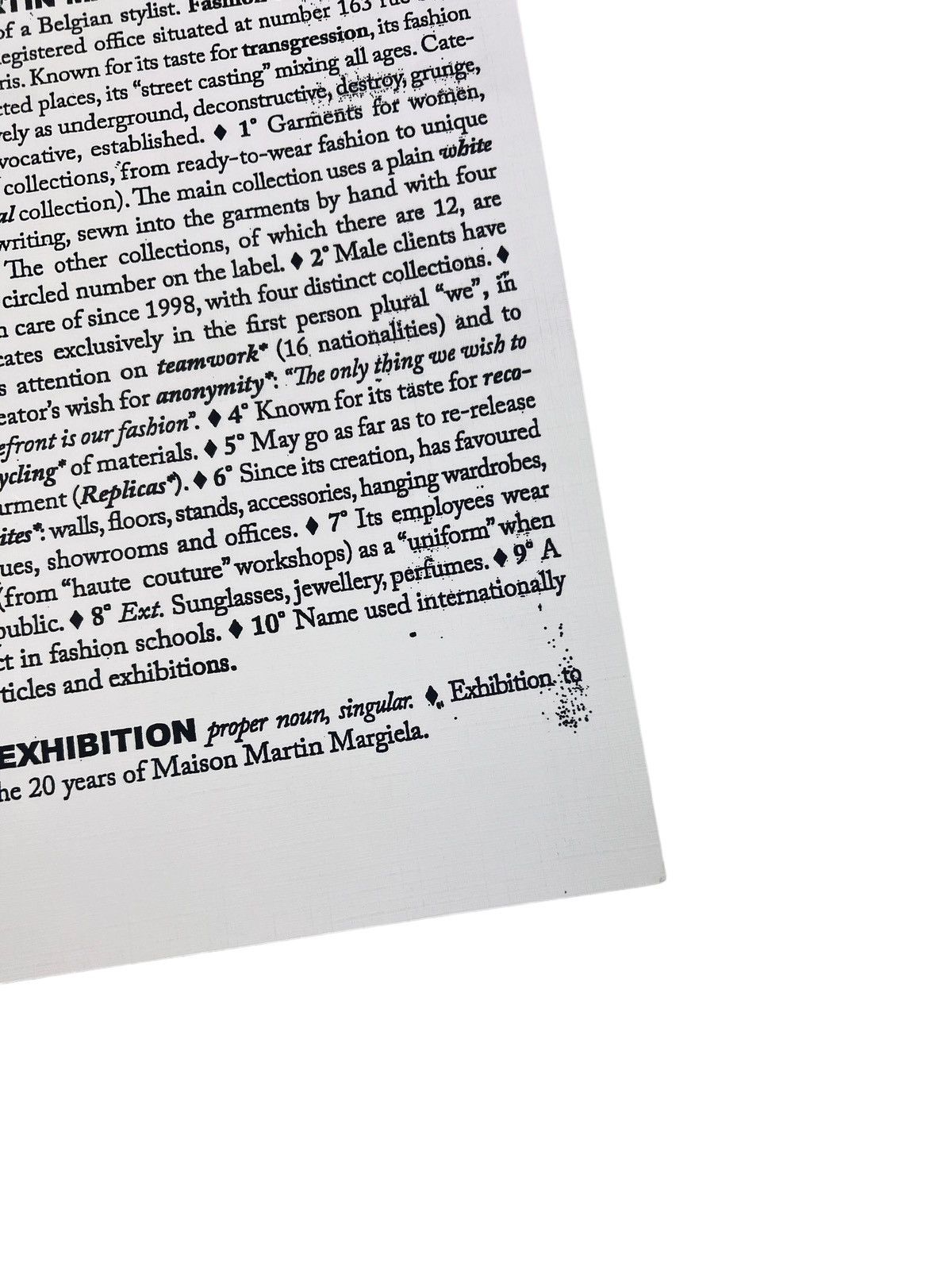 Maison Martin Margiela: 20 The Exhibition