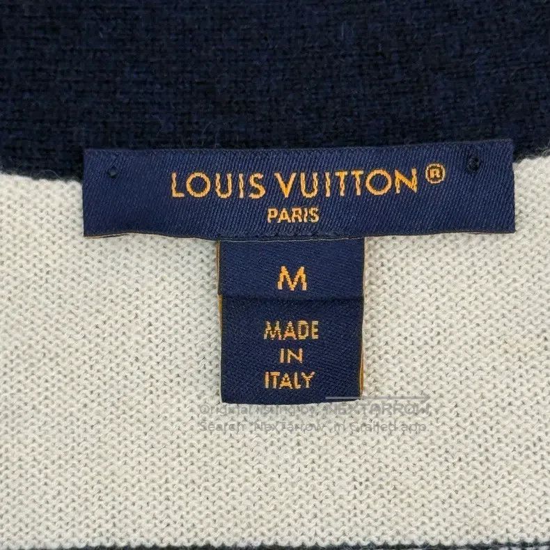 Louis Vuitton Louis Vuitton Dark blue and white wide striped cashmere ca Size US M / EU 48-50 / 2 - 5 Thumbnail