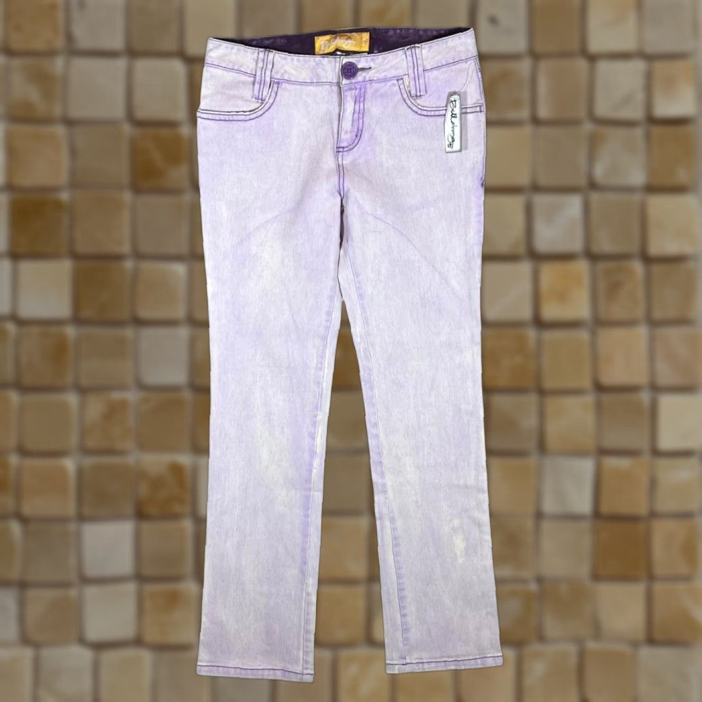Billabong VINTAGE Billabong Slim Jeans Women's 30" Purple Denim Slim Fit 00s Surfer Skater Modern Size 30" / US 8 / IT 44 - 1 Thumbnail