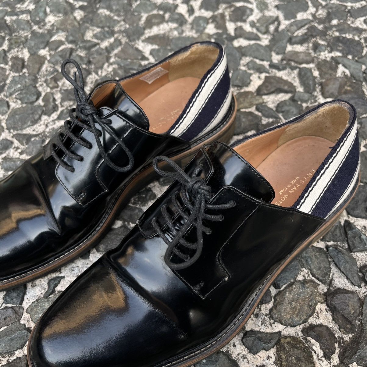 Dries Van Noten Dries Van Noten Striped Heel Panel Derby Shoes Size US 8 / EU 41 - 3 Thumbnail