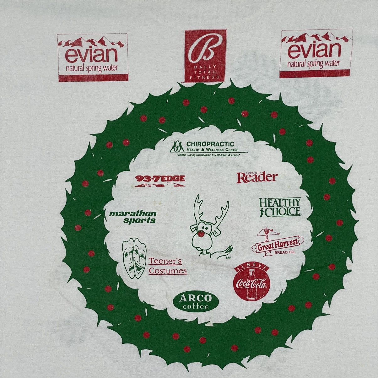 Fruit Of The Loom 🔥LAST PRICE🔥 Vintage 90s Reindeer Run Event Tee Size US L / EU 52-54 / 3 - 15 Thumbnail