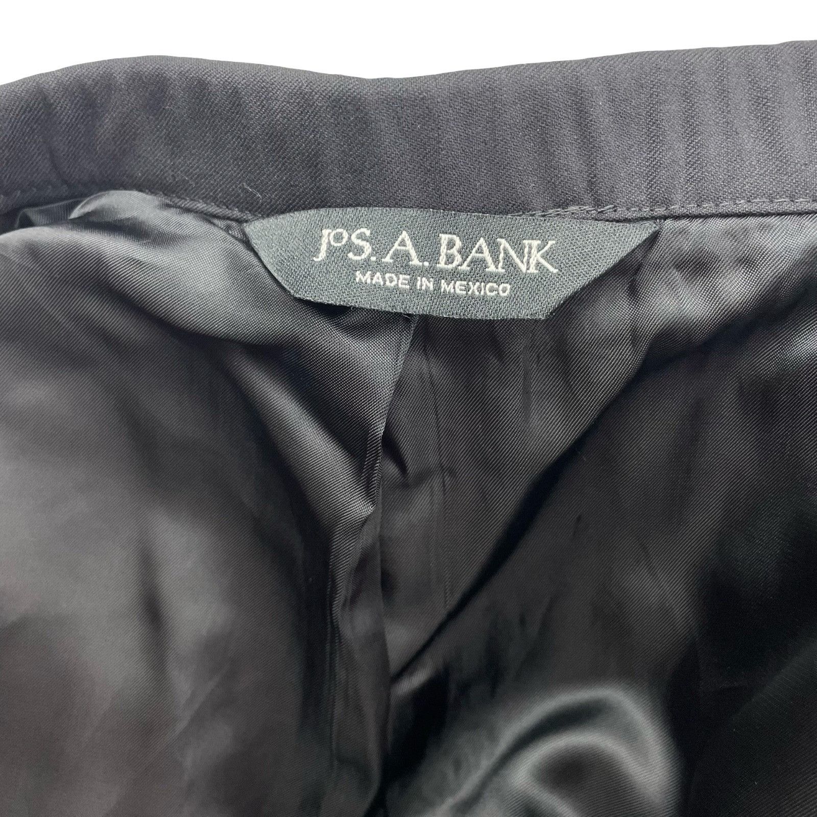 Jos. A. Bank Jos. A. Bank Men’s 100% Wool 3-Button Blazer Jacket Black • Size 42L - 7 Thumbnail
