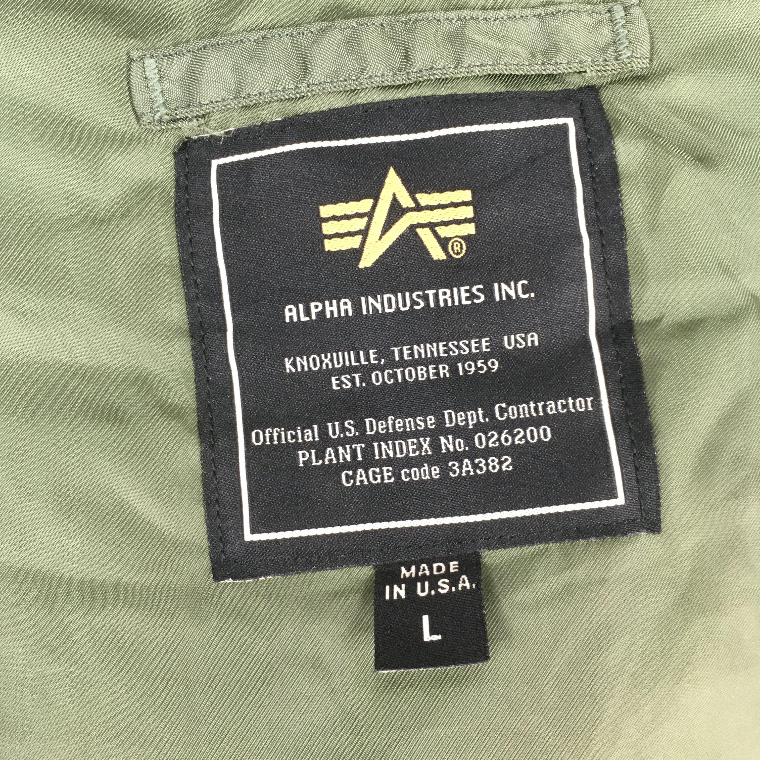 Alpha Industries Vintage Alpha Industries US Air Force Bomber N-3B Jacket L Size US L / EU 52-54 / 3 - 8 Thumbnail