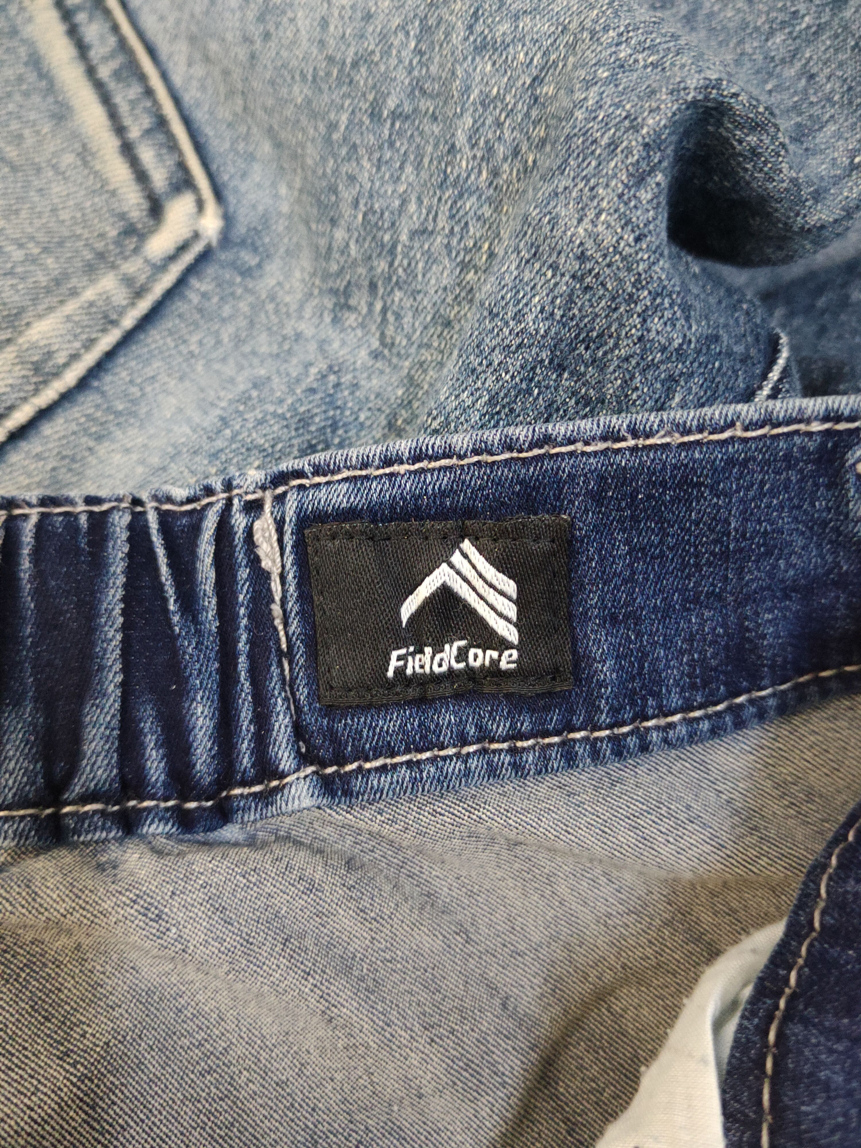 Japanese Brand FieldCore Dark Blue Distressed Ripped Soft Jeans #W1974 Size US 28 / EU 44 - 14 Thumbnail
