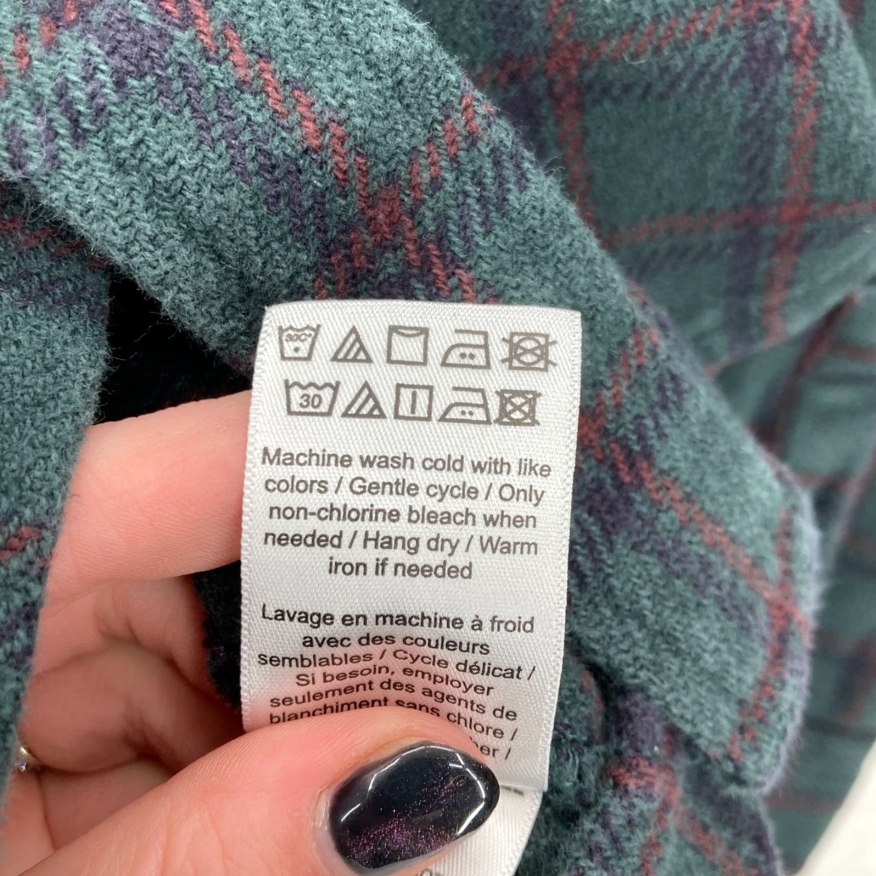 UNTUCKit UNTUCKit Bolte Flannel Shacket Shirt Mens Large Green Windowpane Plaid Outdoors Size US L / EU 52-54 / 3 - 6 Thumbnail