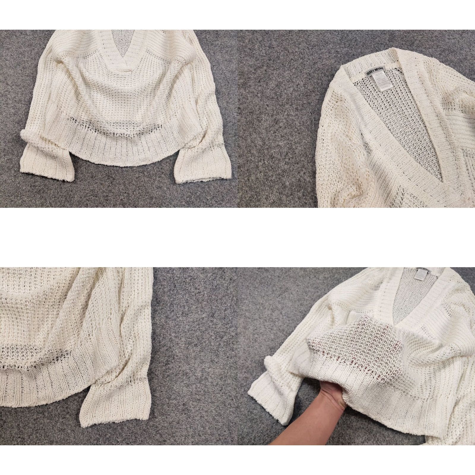 Issey Miyake VINTAGE Issey Miyake Japan Linen Knit Sweater Shirt? Size S / US 4 / IT 40 - 8 Thumbnail