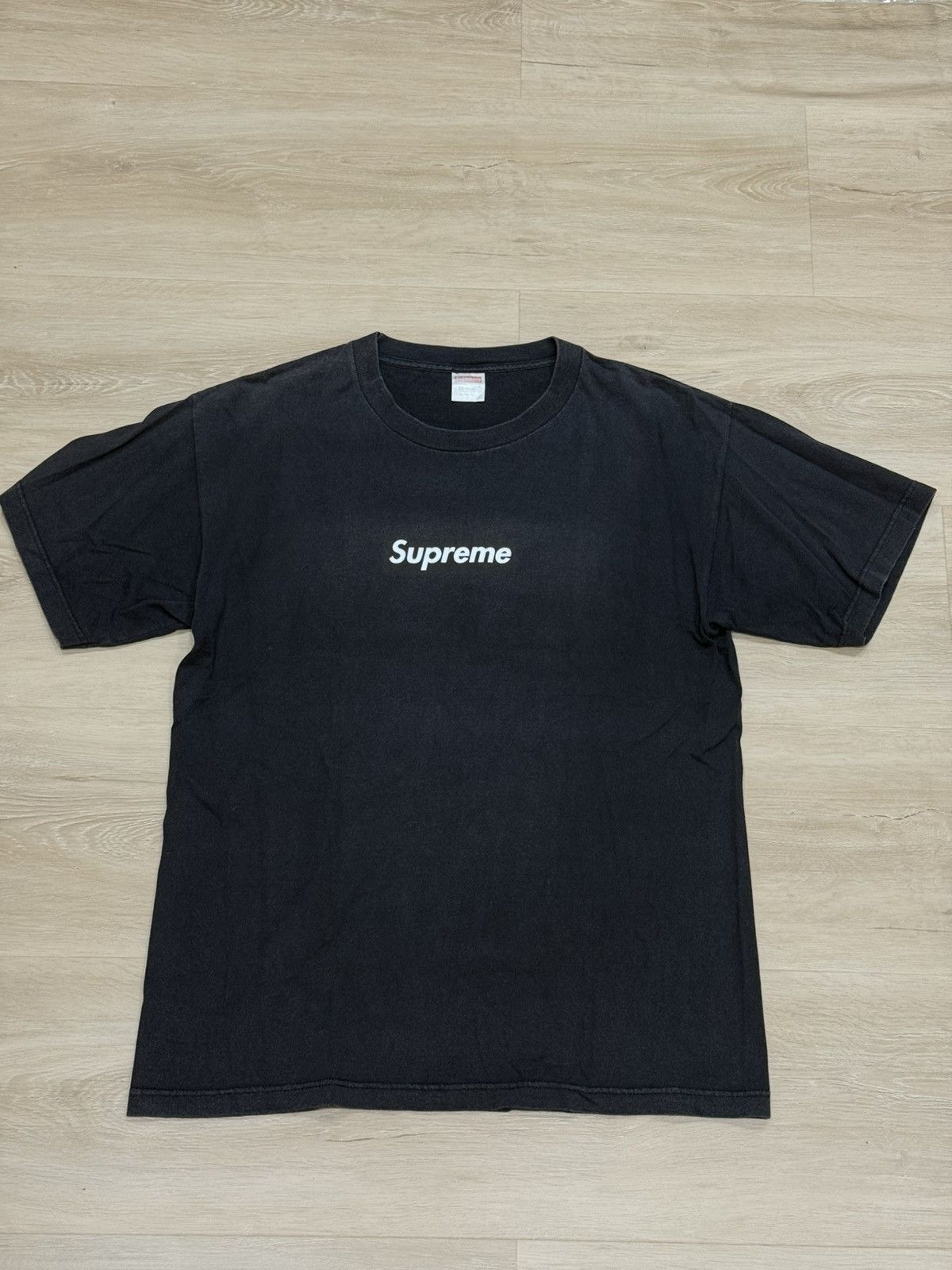 Burberry × Supreme Burberry x Supreme Box Logo Tee Black