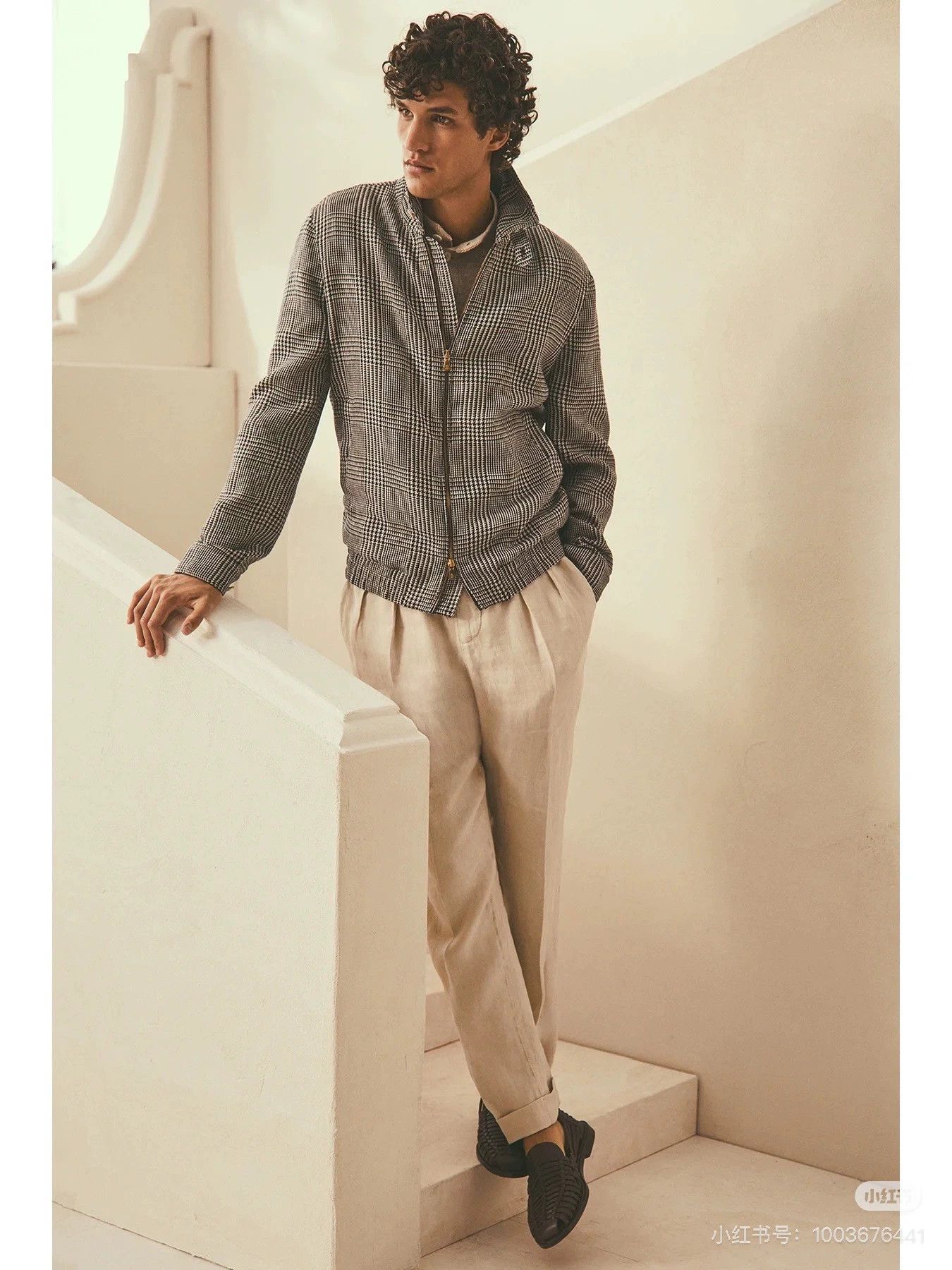 Brunello Cucinelli BC Pilot Jacket Linen Wool Silk Old Money 48 Size US M / EU 48-50 / 2 - 2 Thumbnail