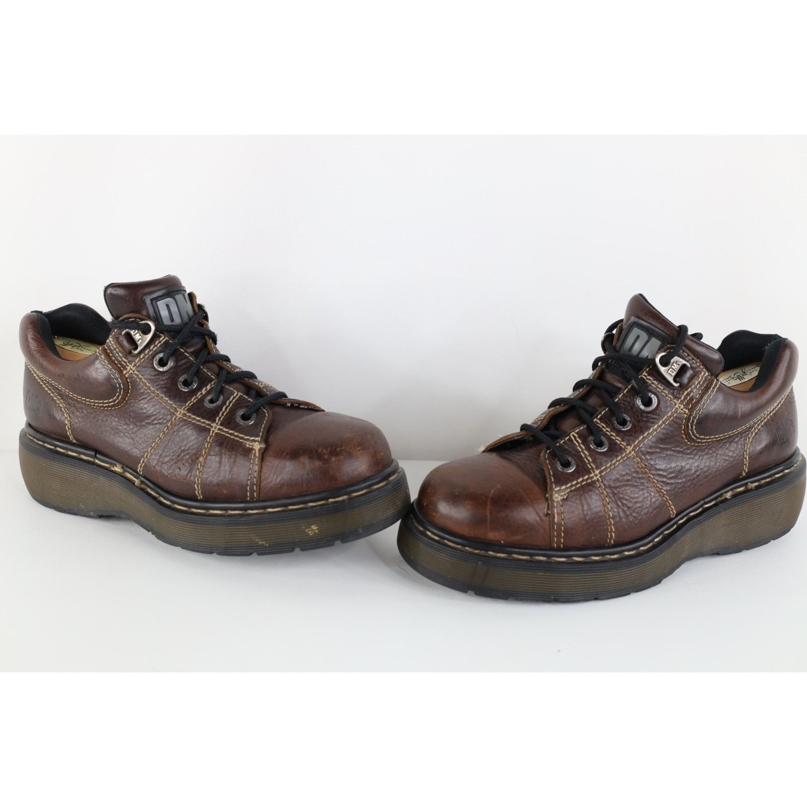 Dr. Martens Vintage 90s Dr Martens Doc Chunky Leather Platform Boots Size US 9 / EU 42 - 1 Thumbnail