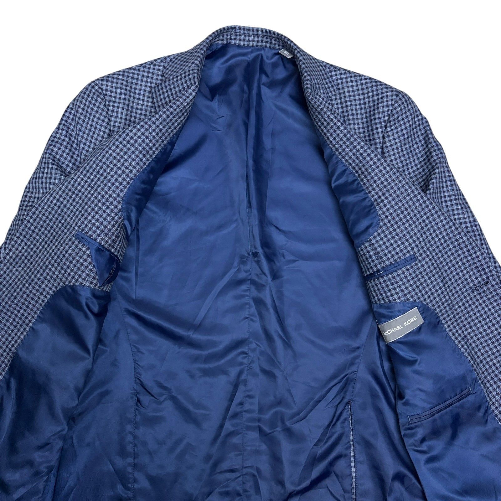 Michael Kors MICHAEL KORS Blazer Designer Check Pattern Sport Coat 44R Size 44R - 5 Thumbnail