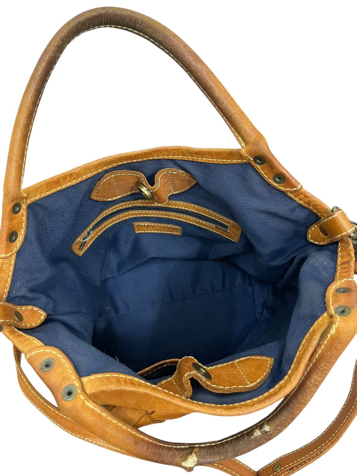Genuine Leather Full Leather Patina Peaks Peak Japan Tote Shoulder Bag 1🟩6 Size ONE SIZE - 22 Thumbnail