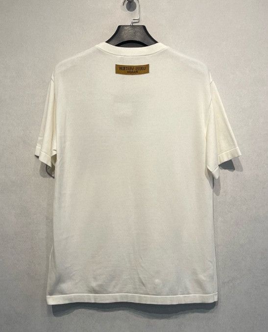 Louis Vuitton Louis Vuitton White comic print intarsia crew neck short s Size US M / EU 48-50 / 2 - 2 Thumbnail