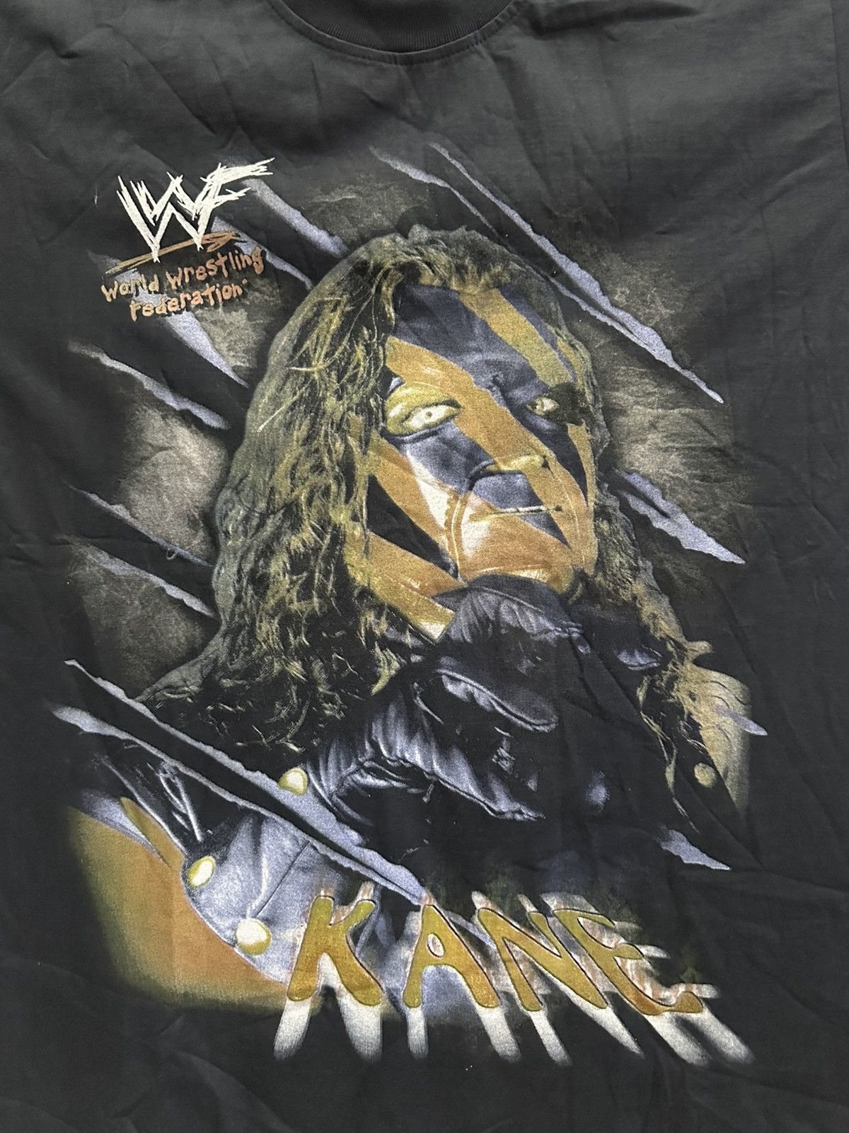 Vintage × WWE × WWF Vintage 90s WWF KANE BPT01 Size US L / EU 52-54 / 3 - 2 Thumbnail